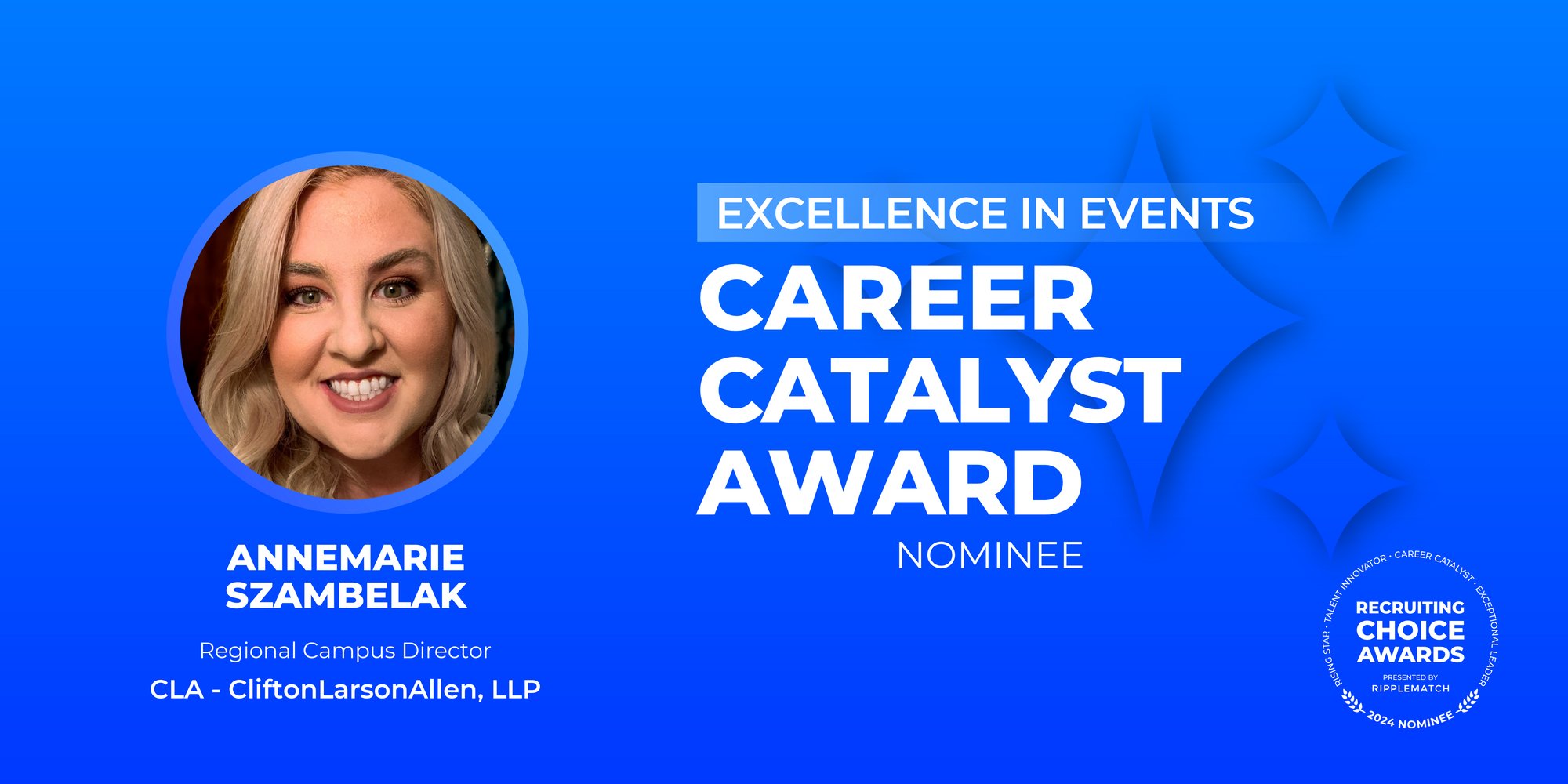 CAREER CATALYST - Excellence in Events - Annemarie Szambelak