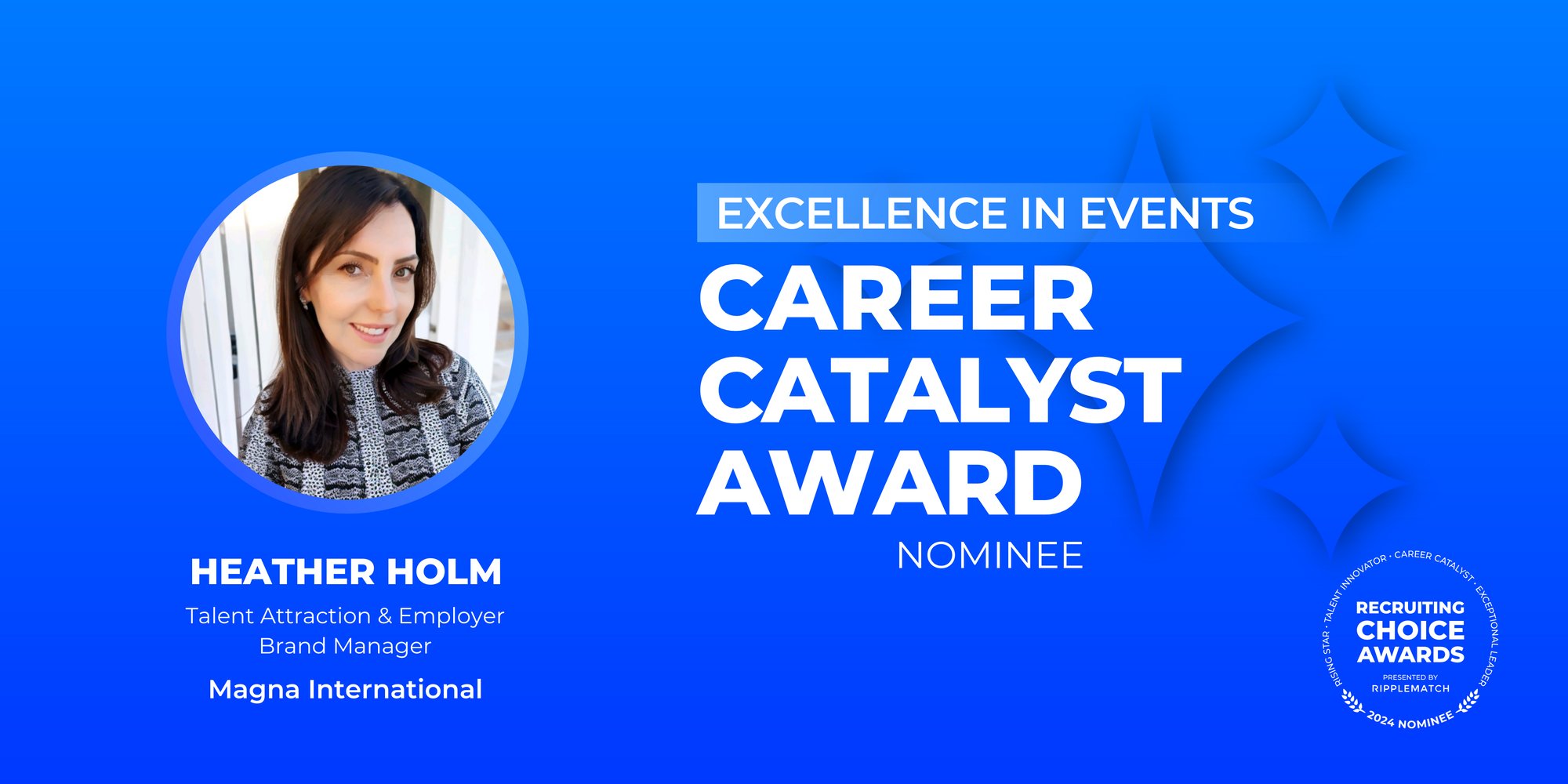 CAREER CATALYST - Excellence in Events - Heather Holm