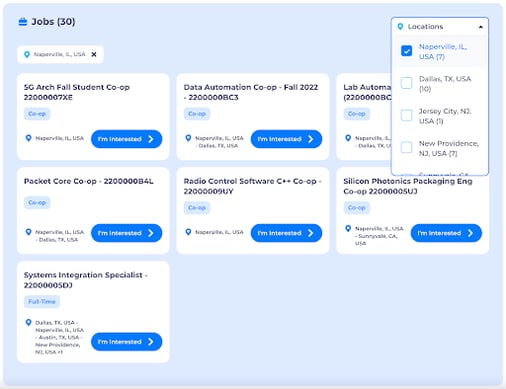 CBP filter by location
