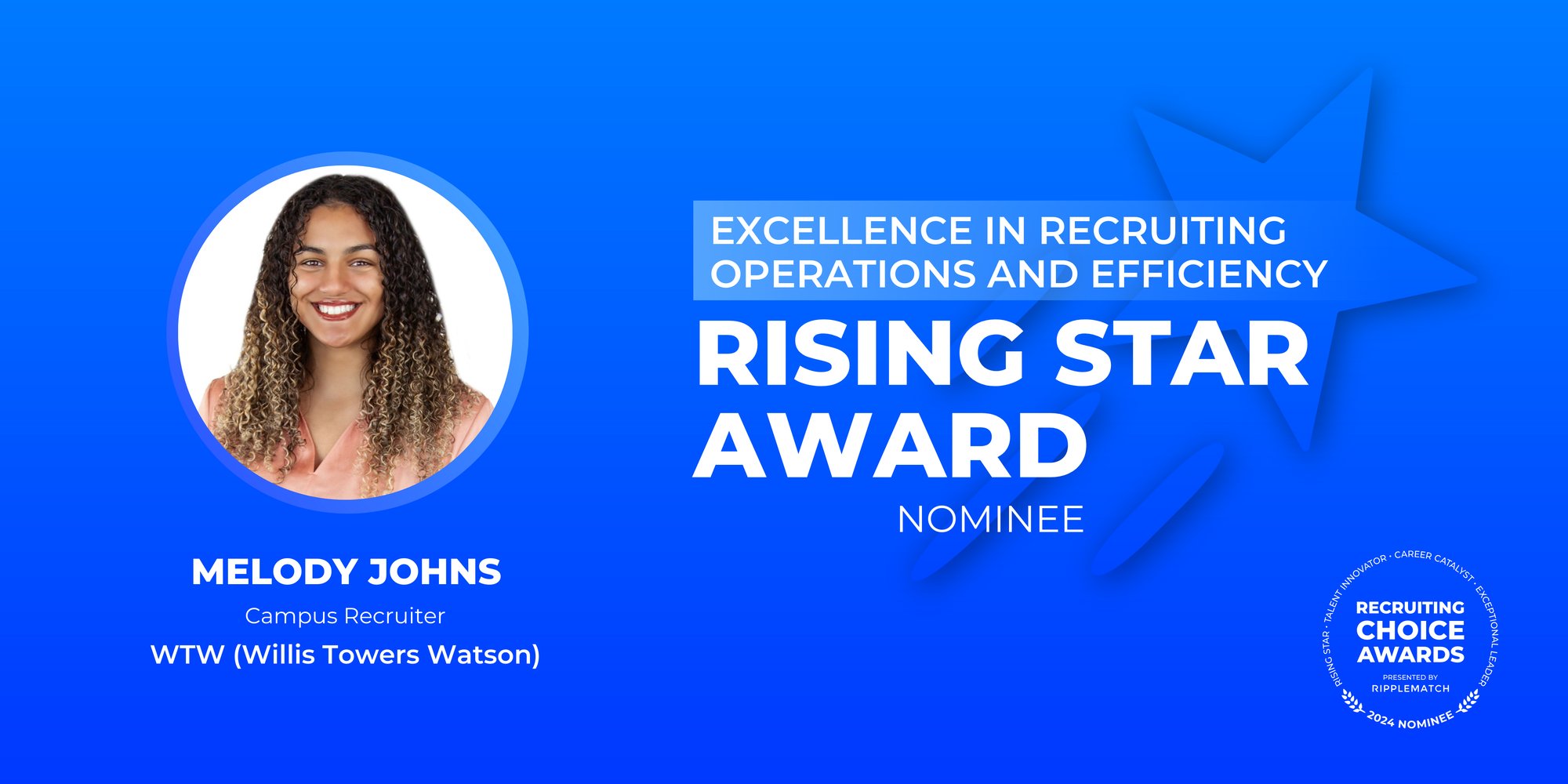 RISING STAR - Excellence in Recruiting Operations and Efficiency - Melody Johns-1