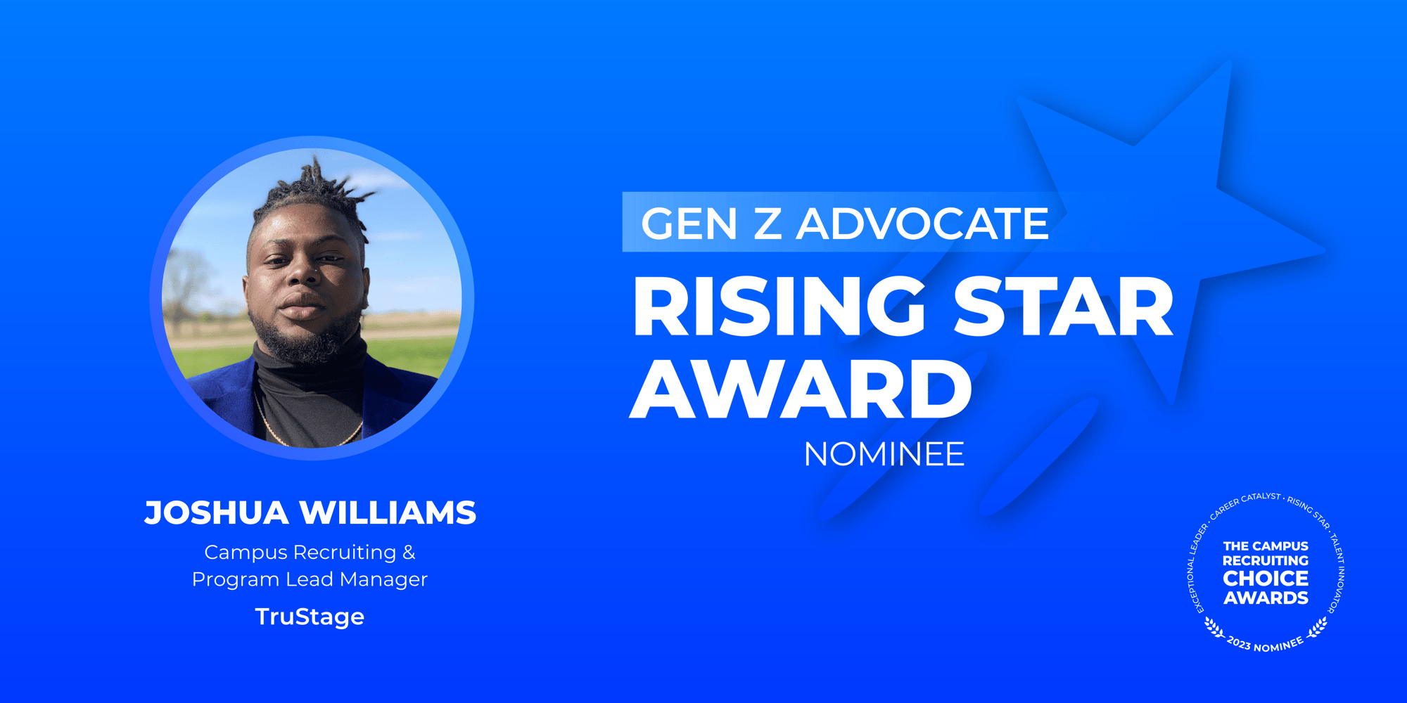 RISING STAR - Gen Z Advocate - Joshua Williams