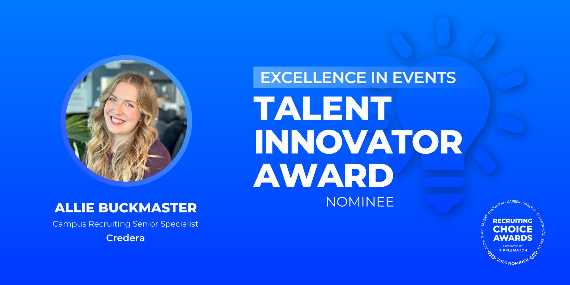 TALENT INNOVATOR - Excellence in Events - Allie Buckmaster-1