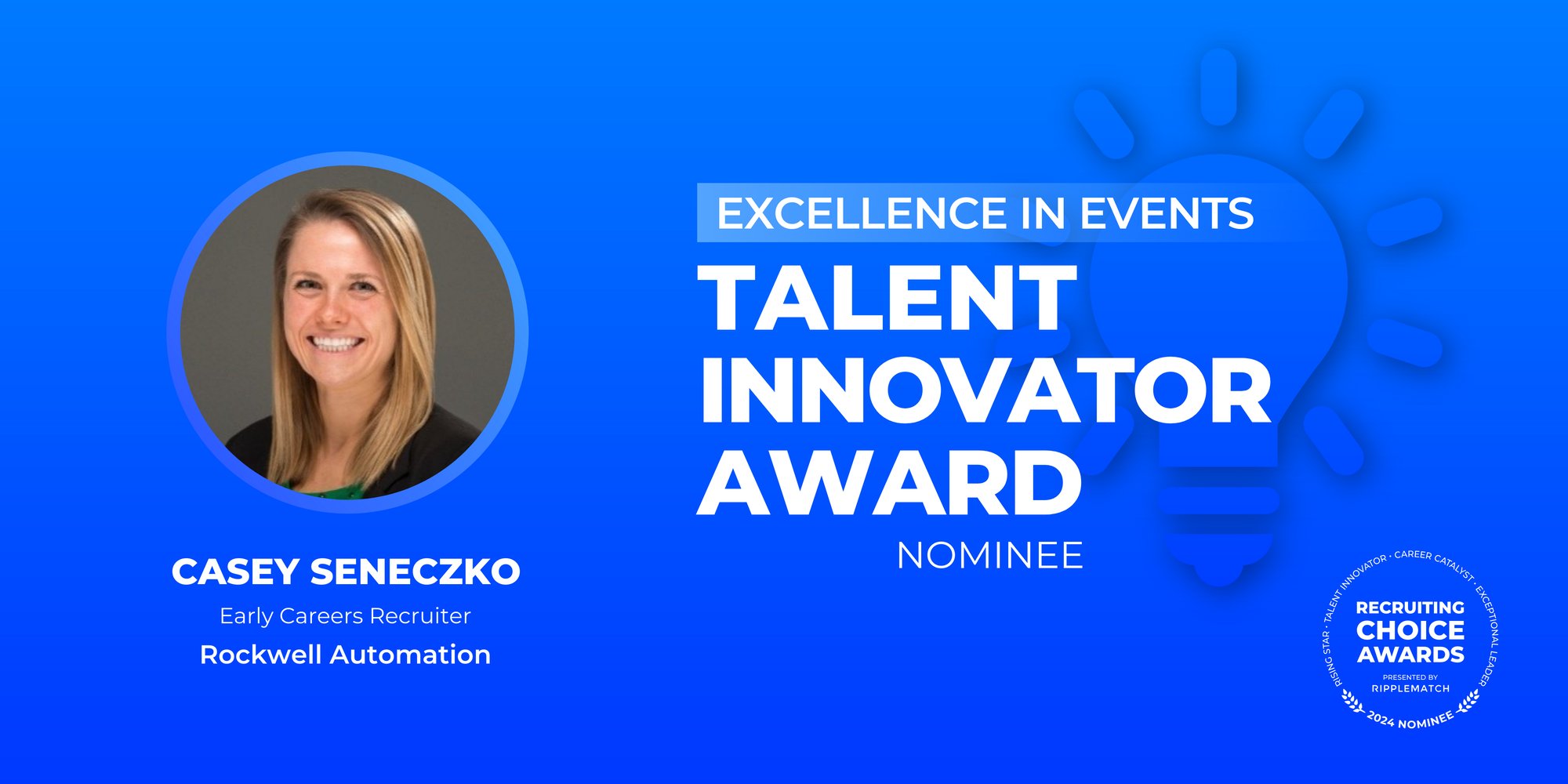 TALENT INNOVATOR - Excellence in Events - Casey Seneczko-1