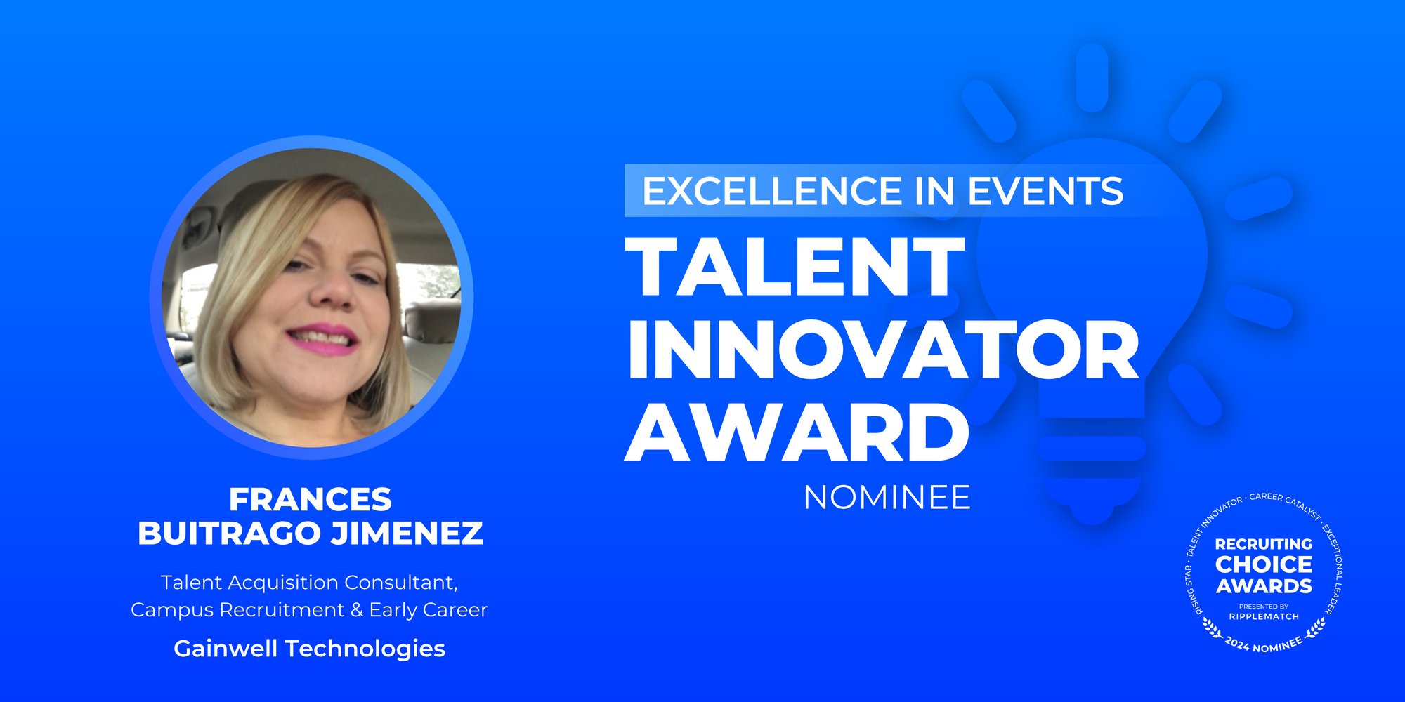 TALENT INNOVATOR - Excellence in Events - Frances Buitrago Jimenez-1