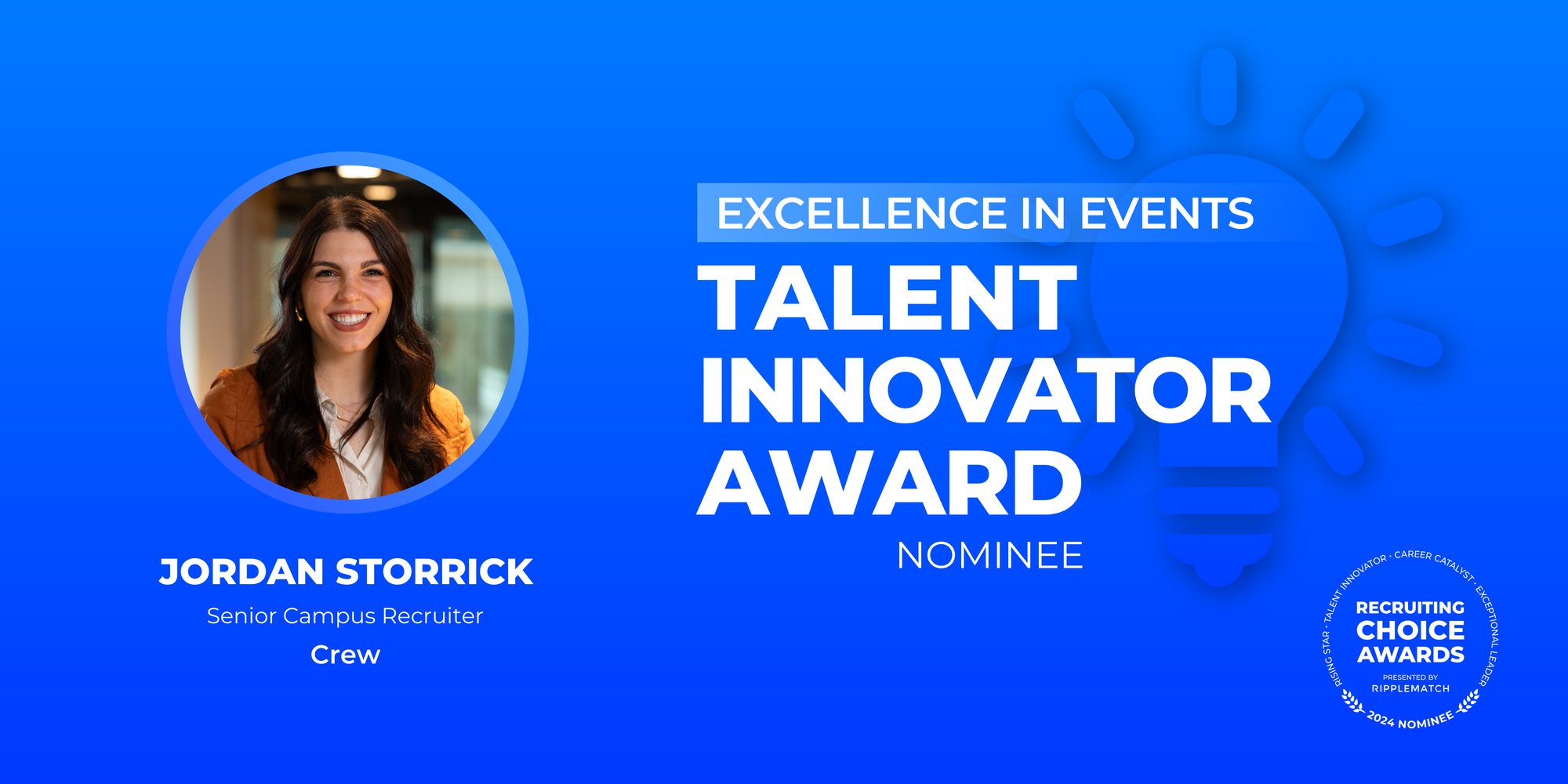 TALENT INNOVATOR - Excellence in Events - Jordan Storrick-1