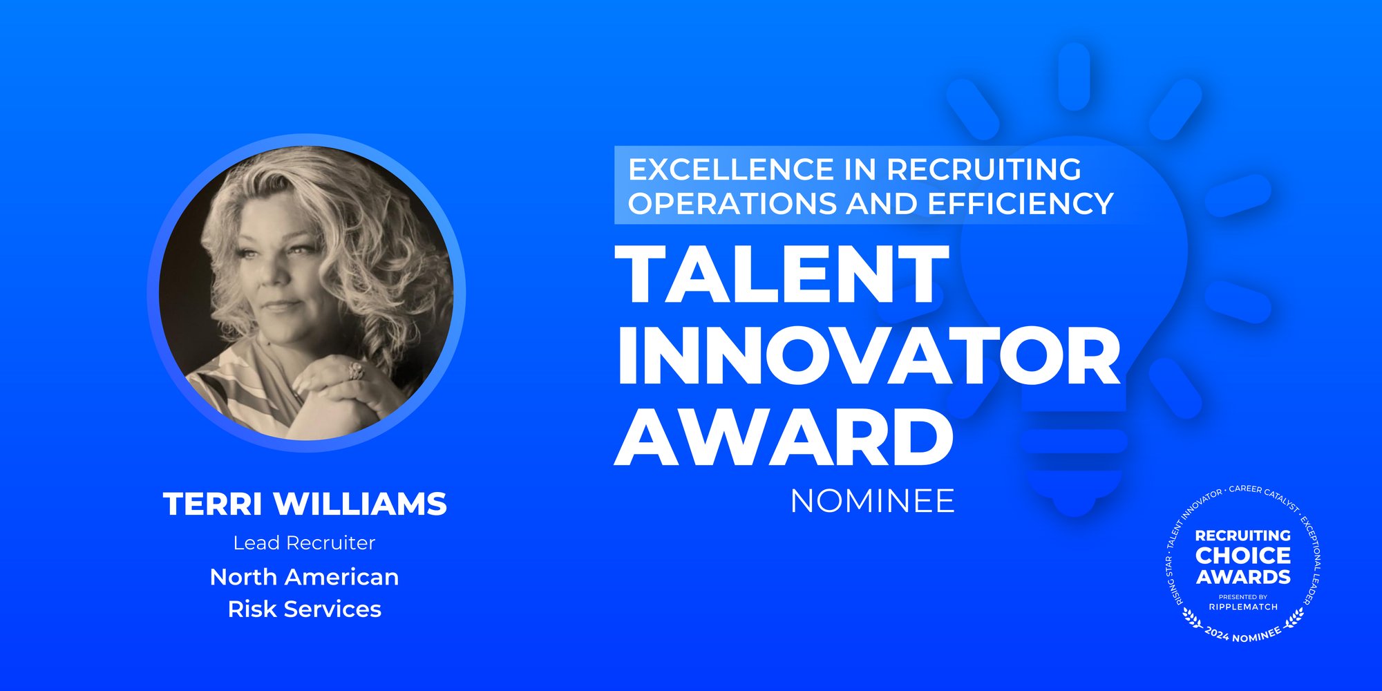 TALENT INNOVATOR - Excellence in Recruiting Operations and Efficiency - Terri Williams-1