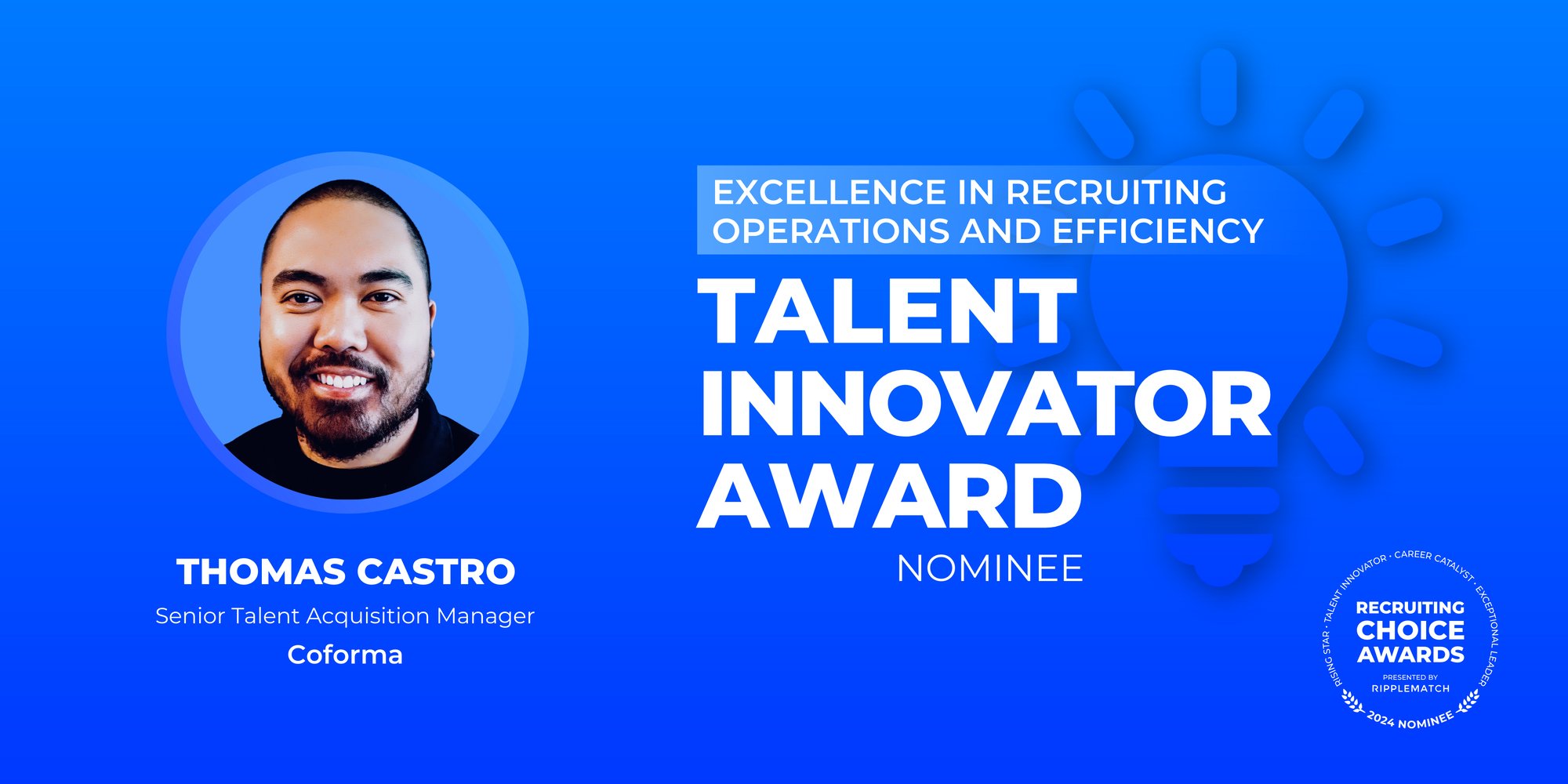 TALENT INNOVATOR - Excellence in Recruiting Operations and Efficiency - Thomas Castro-1