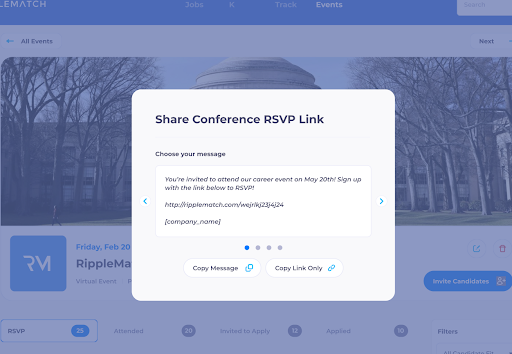 tracking links suggested message
