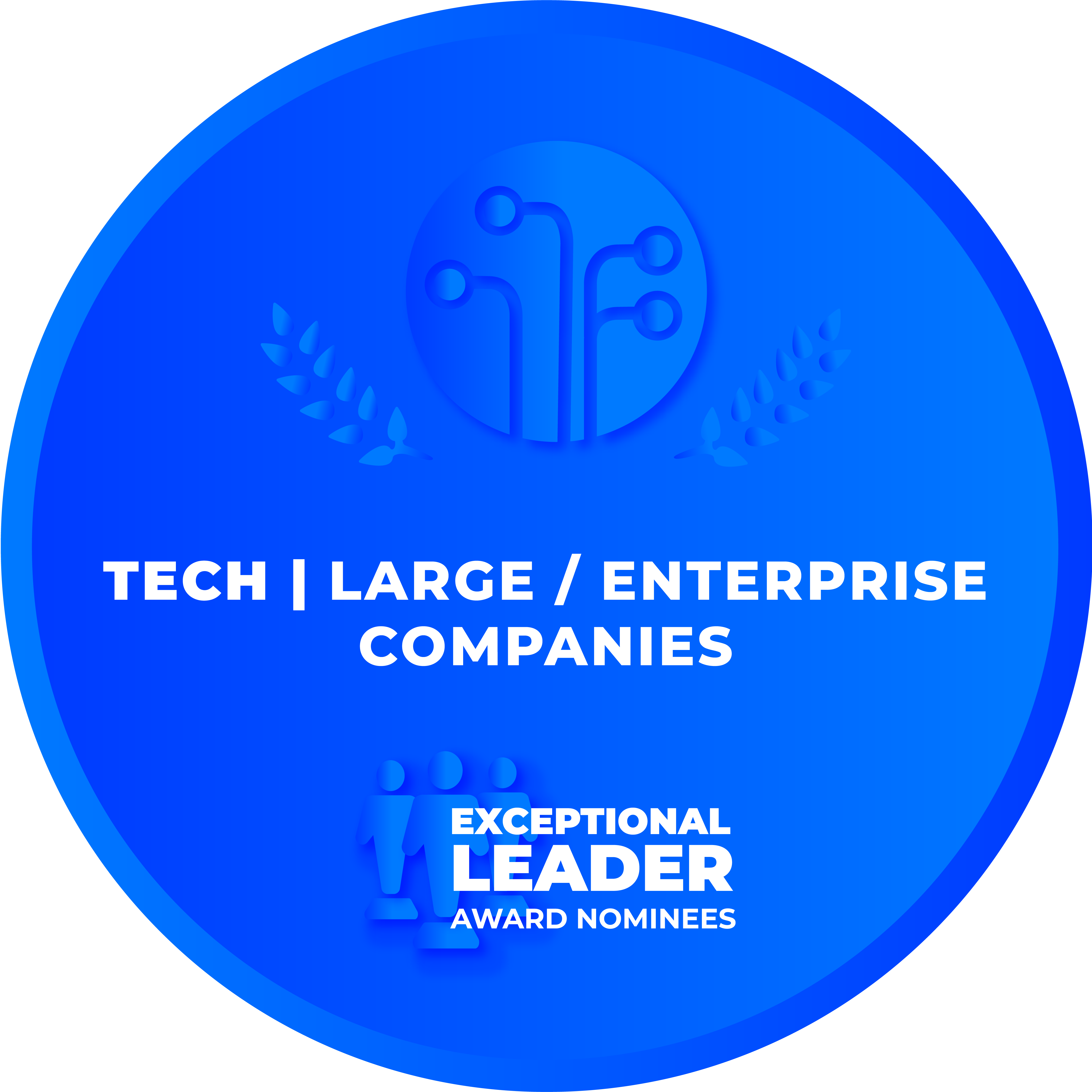 CRCA 2021 - Exceptional Leader Award - Tech.Large.Enterprise Companies Nominee Badge