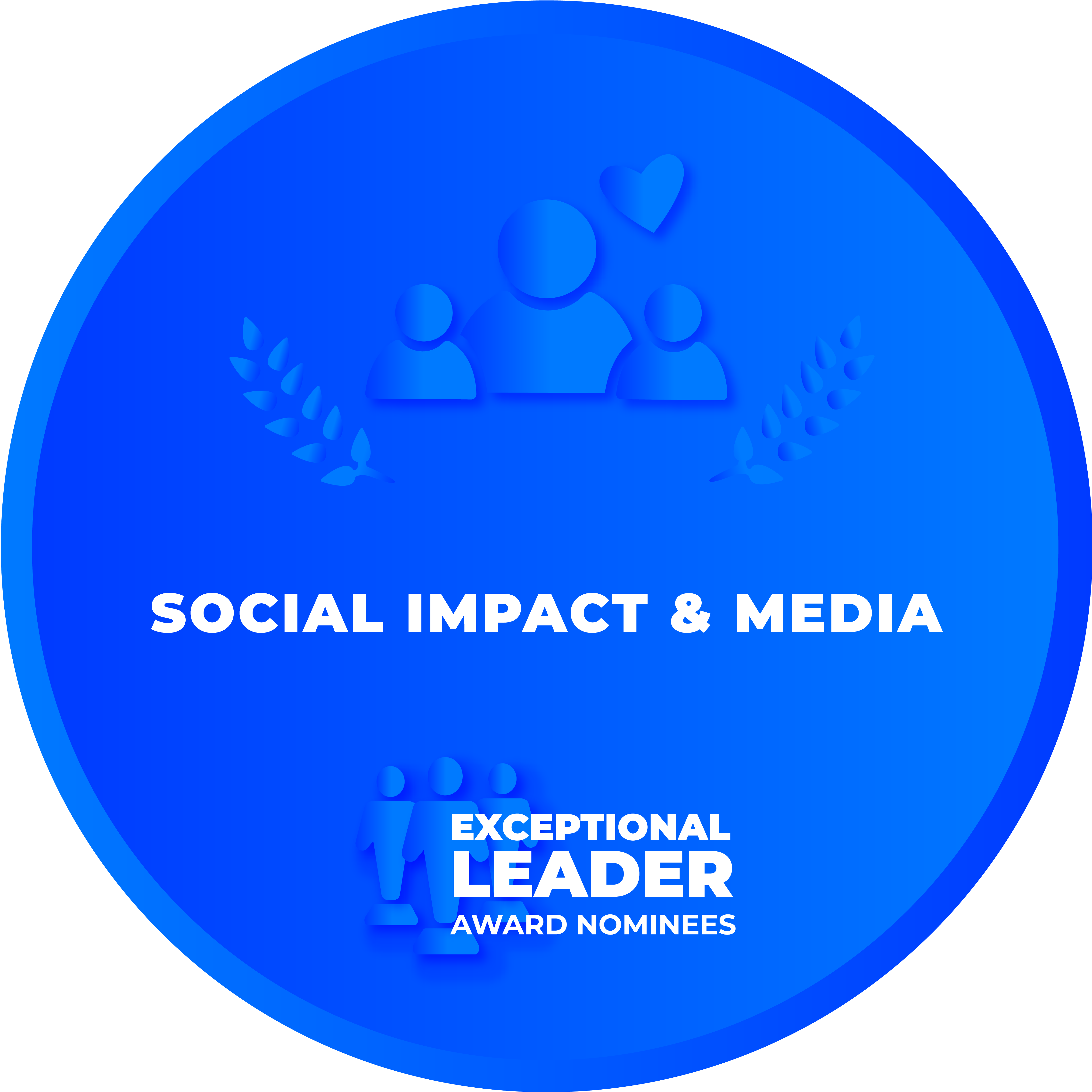 CRCA 2021 - Exceptional Leader Award - Social Impact & Media Nominee Badge