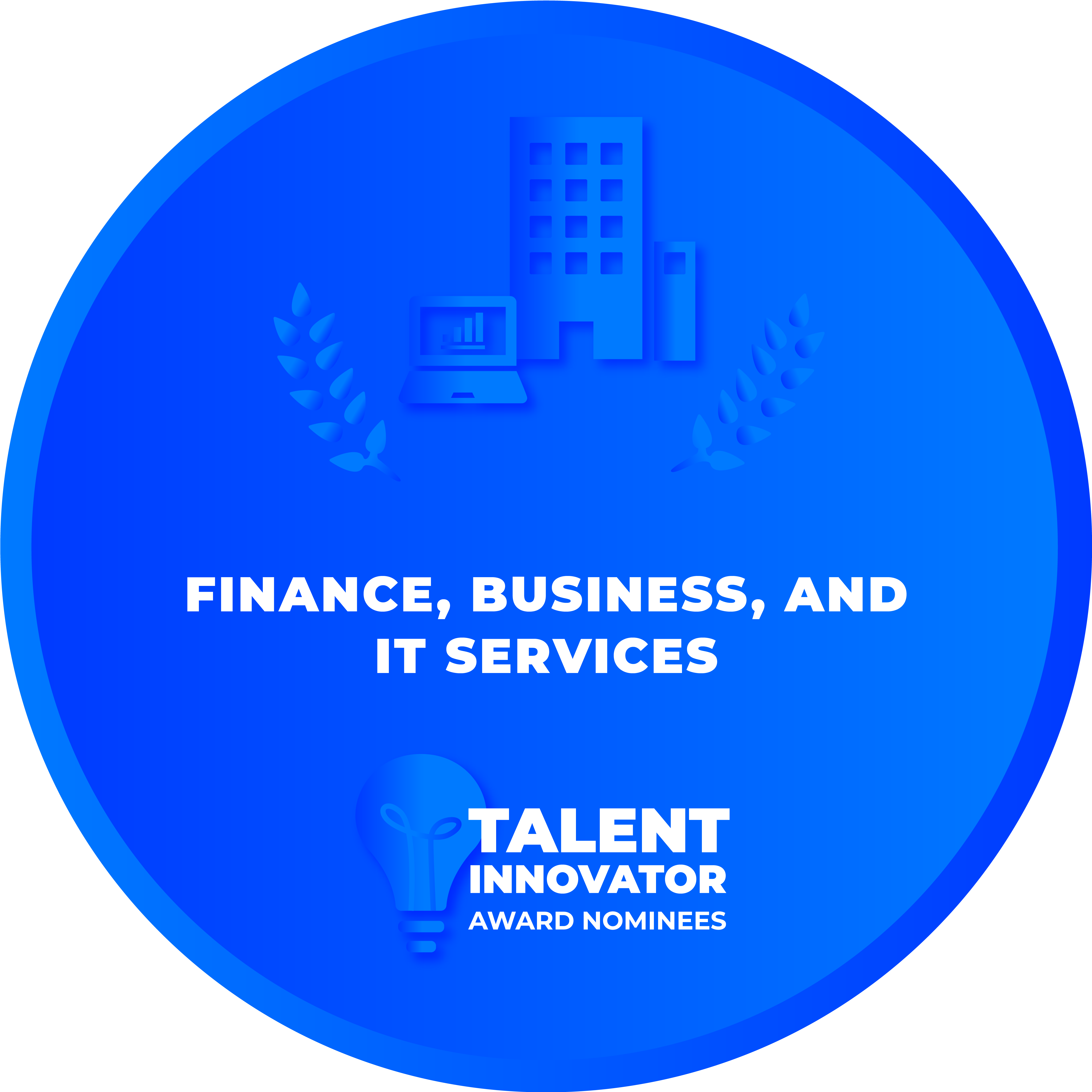 CRCA 2021 - Talent Innovator Award - Finance, Business, and IT Services Nominee Badge