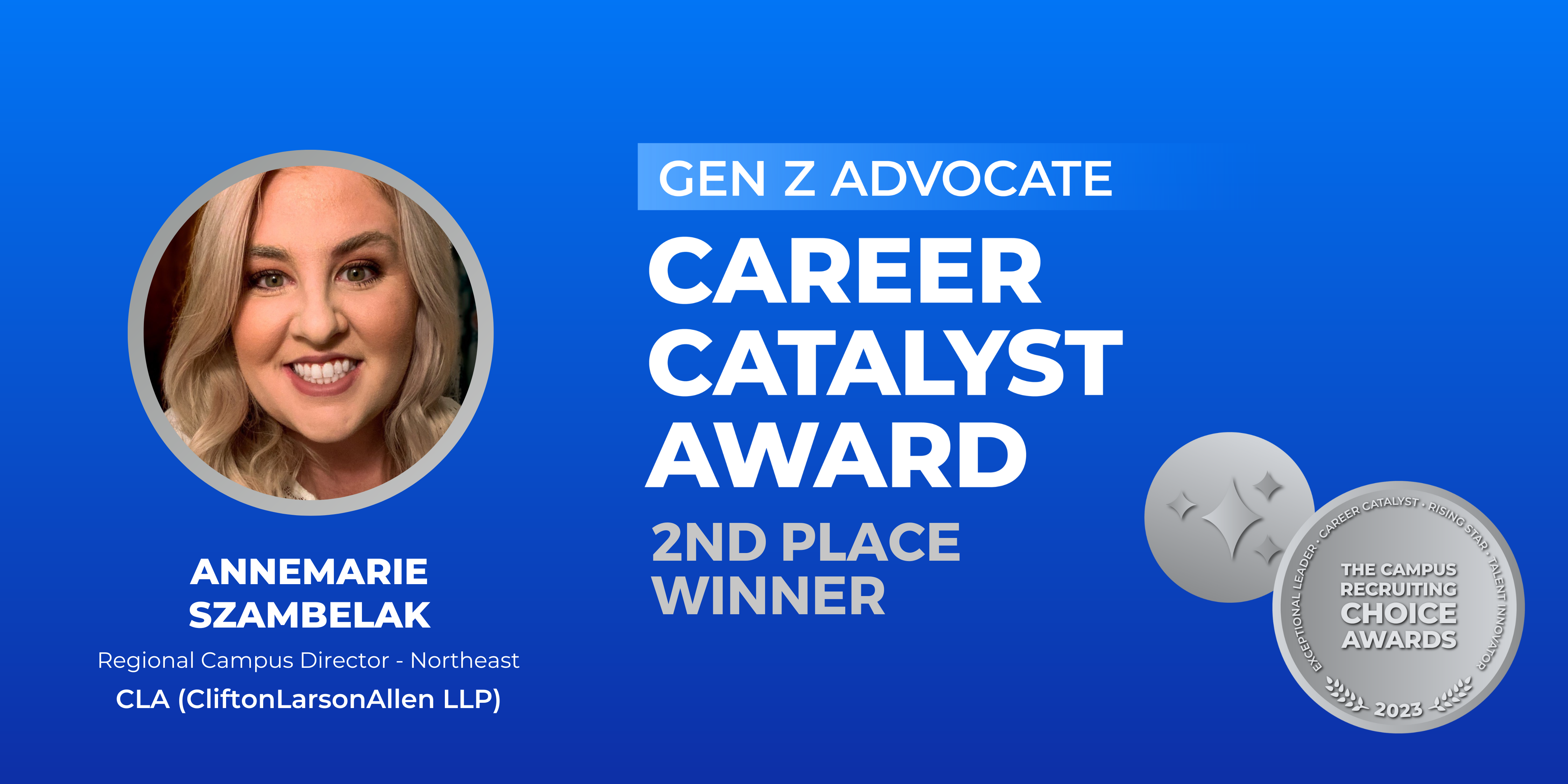 CAREER CATALYST - Gen Z Advocate - 2nd Place Winner - Annemarie Szambelak-1
