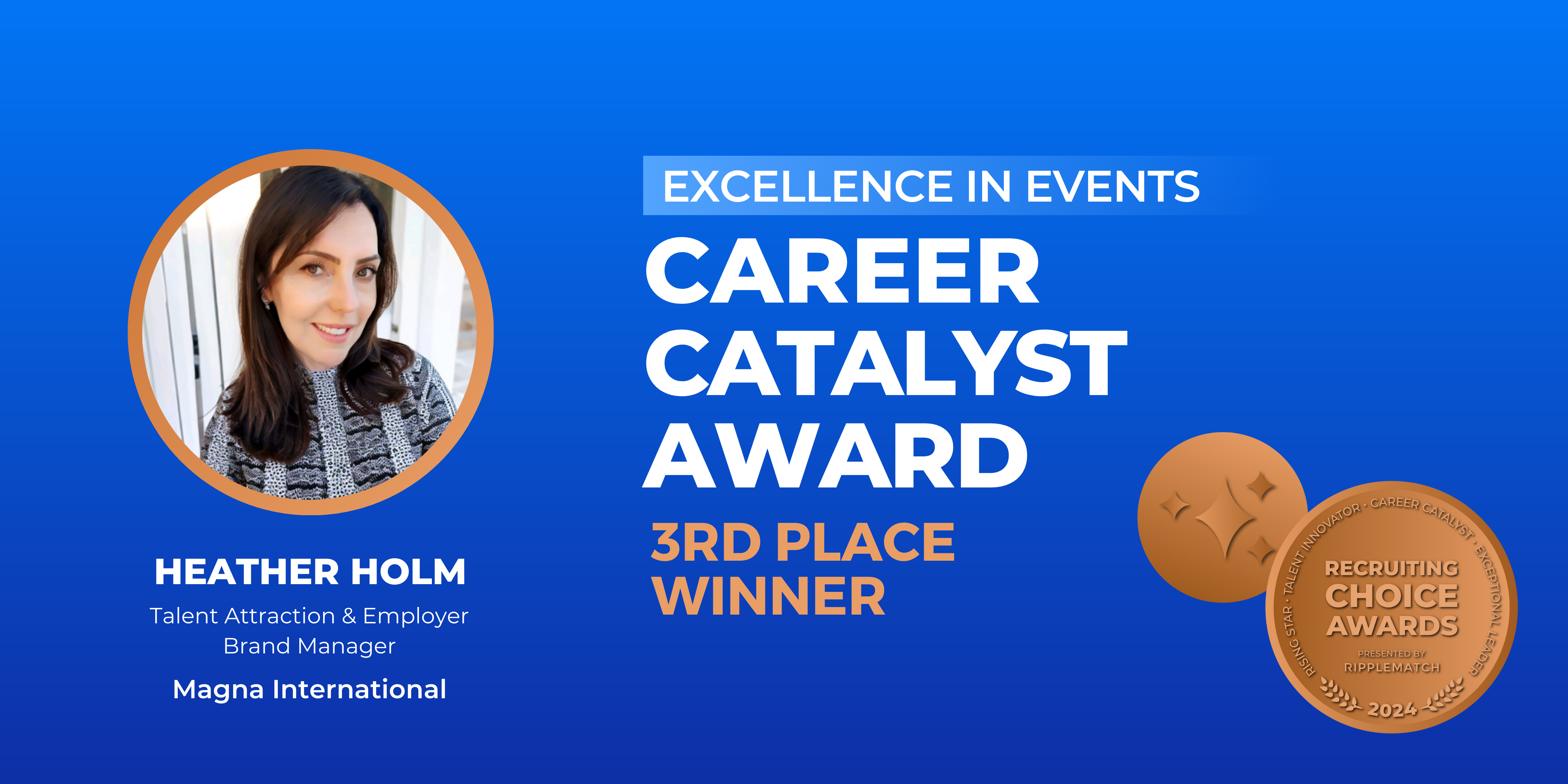 Career Catalyst Award, Excellence in Events - 3rd Place Winner - Heather Holm-1