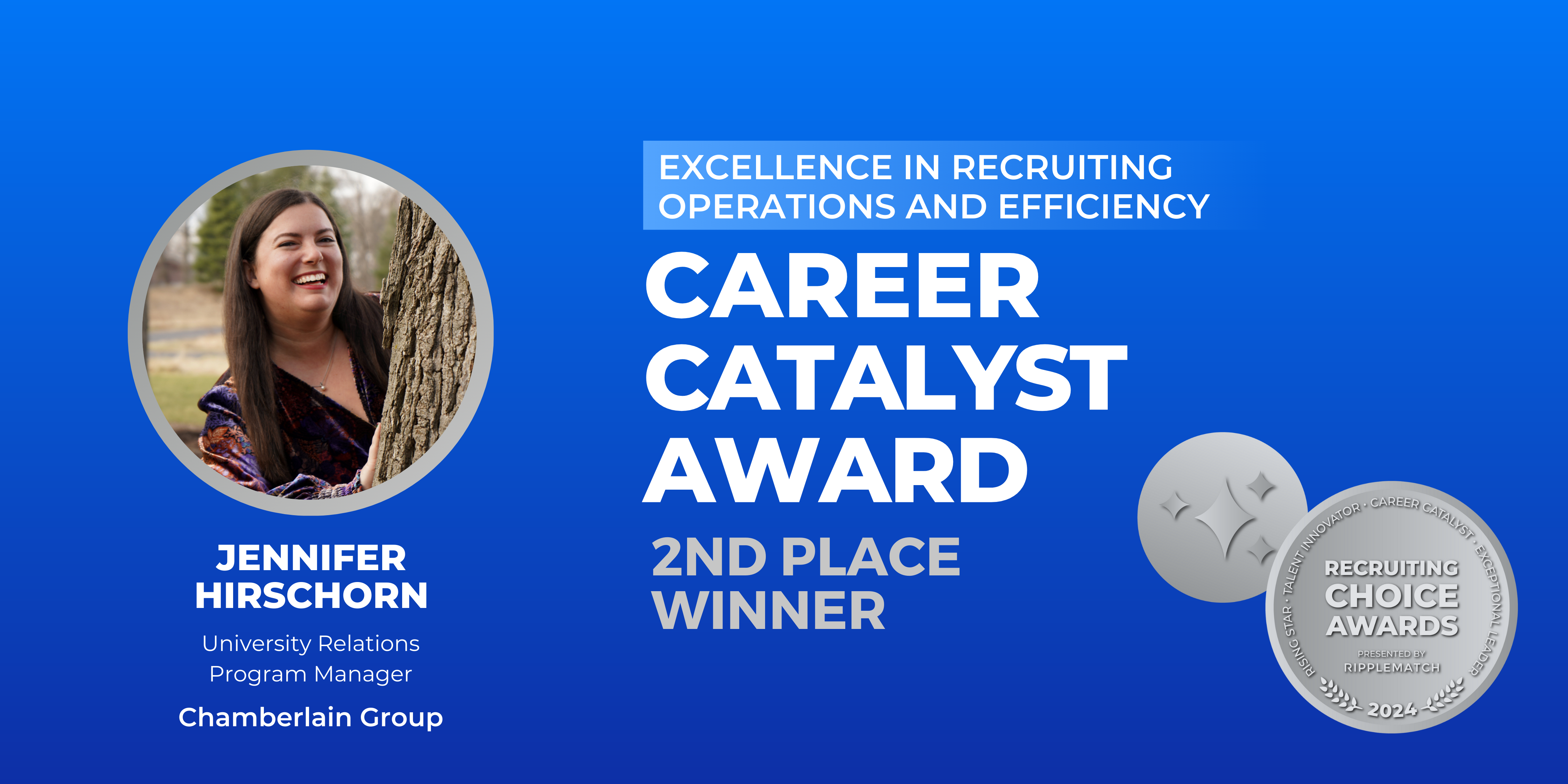 Career Catalyst Award, Excellence in Recruiting Operations & Efficiency - 2nd Place Winner - Jennifer Hirschorn-1