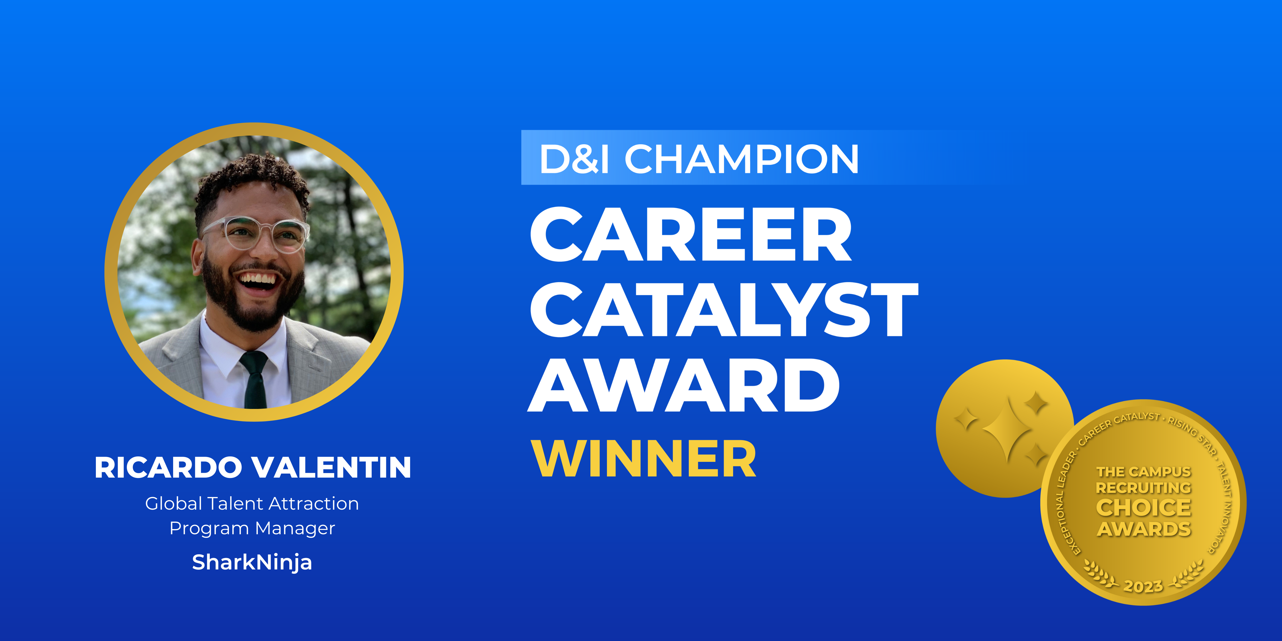 DAREER CATALYST - D&I Champion - Winner - Ricardo Valentin