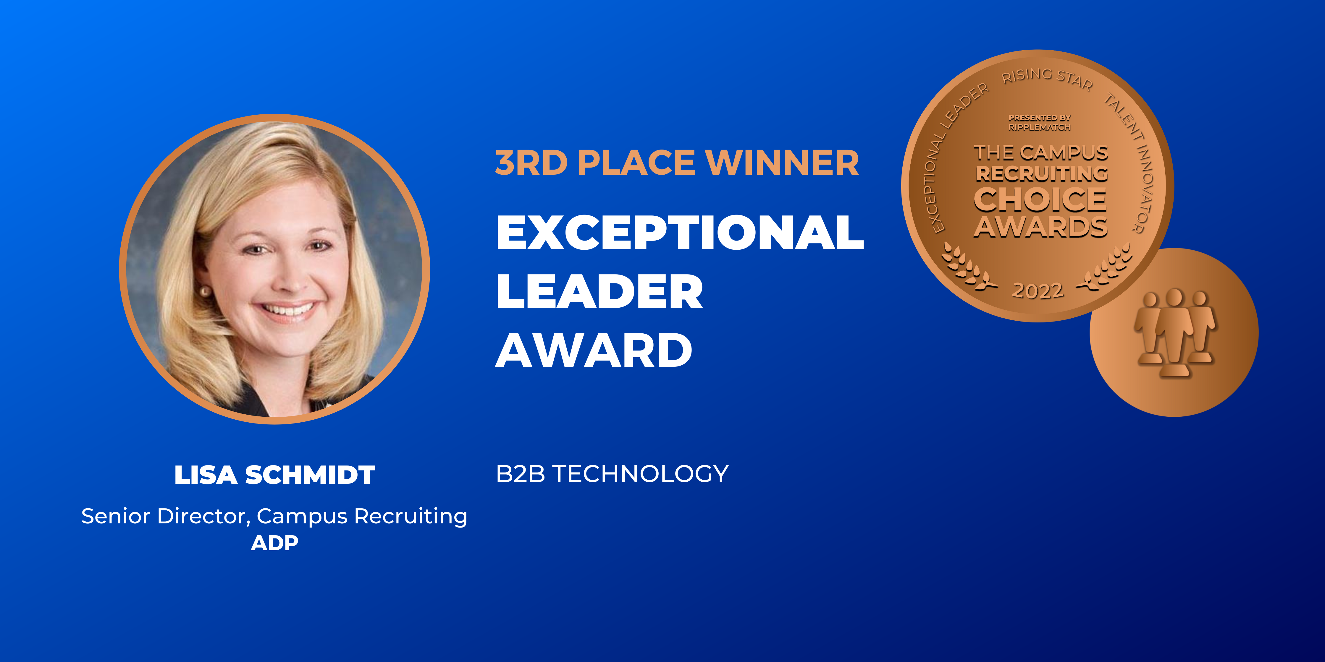 EXCEPTIONAL LEADER - 3rd place - B2B Technology - Lisa Schmidt