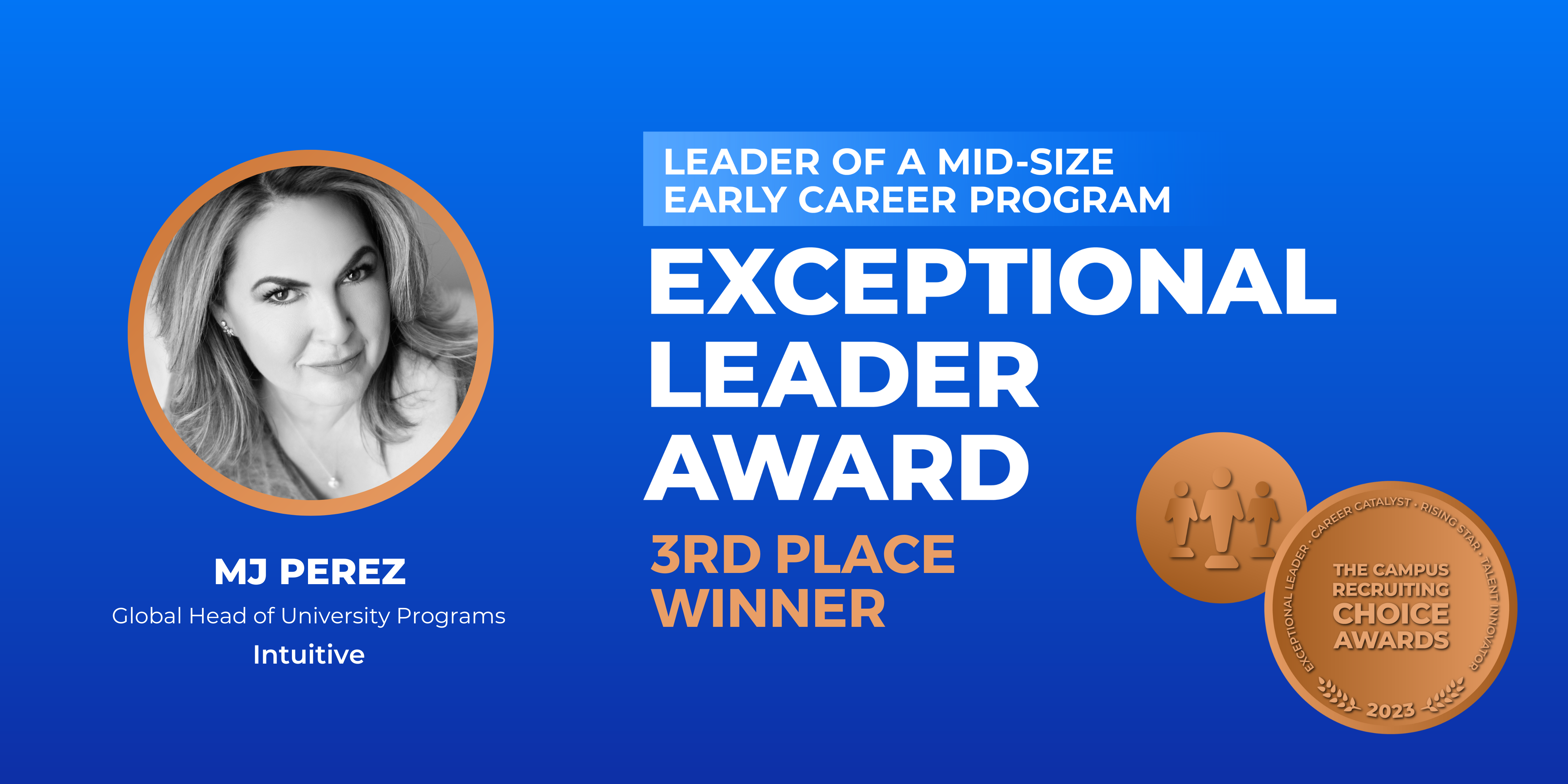 EXCEPTIONAL LEADER - Leader of a Mid-Size Early Career Program - 3rd Place Winner - MJ Perez