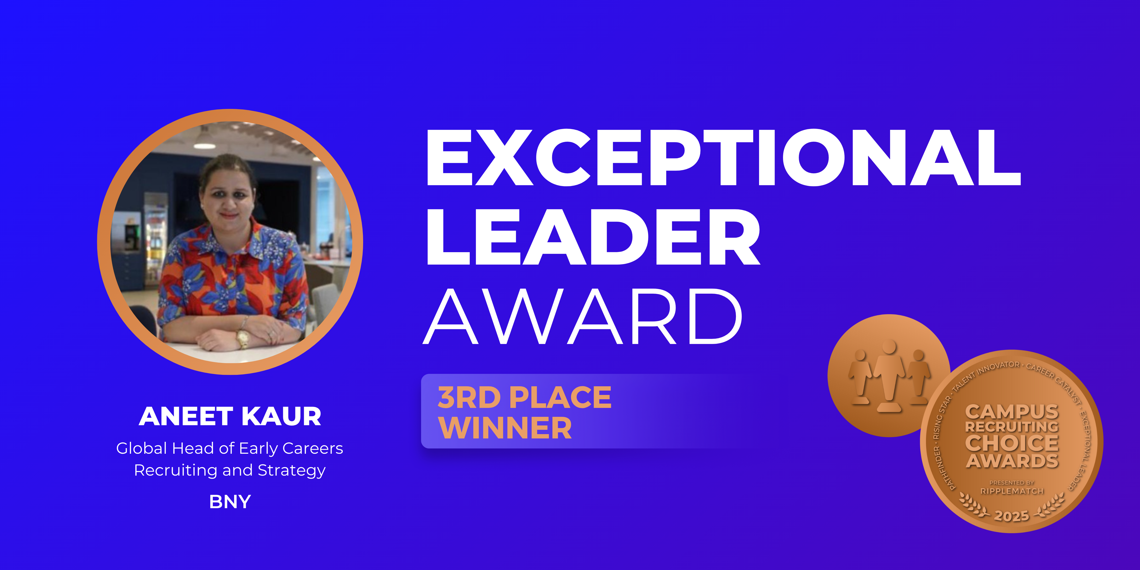 Exceptional Leader Award CRCA 2025 - 3rd Place Winner - Aneet Kaur Exceptional Leader Award CRCA 2025 - 3rd Place Winner - Aneet Kaur