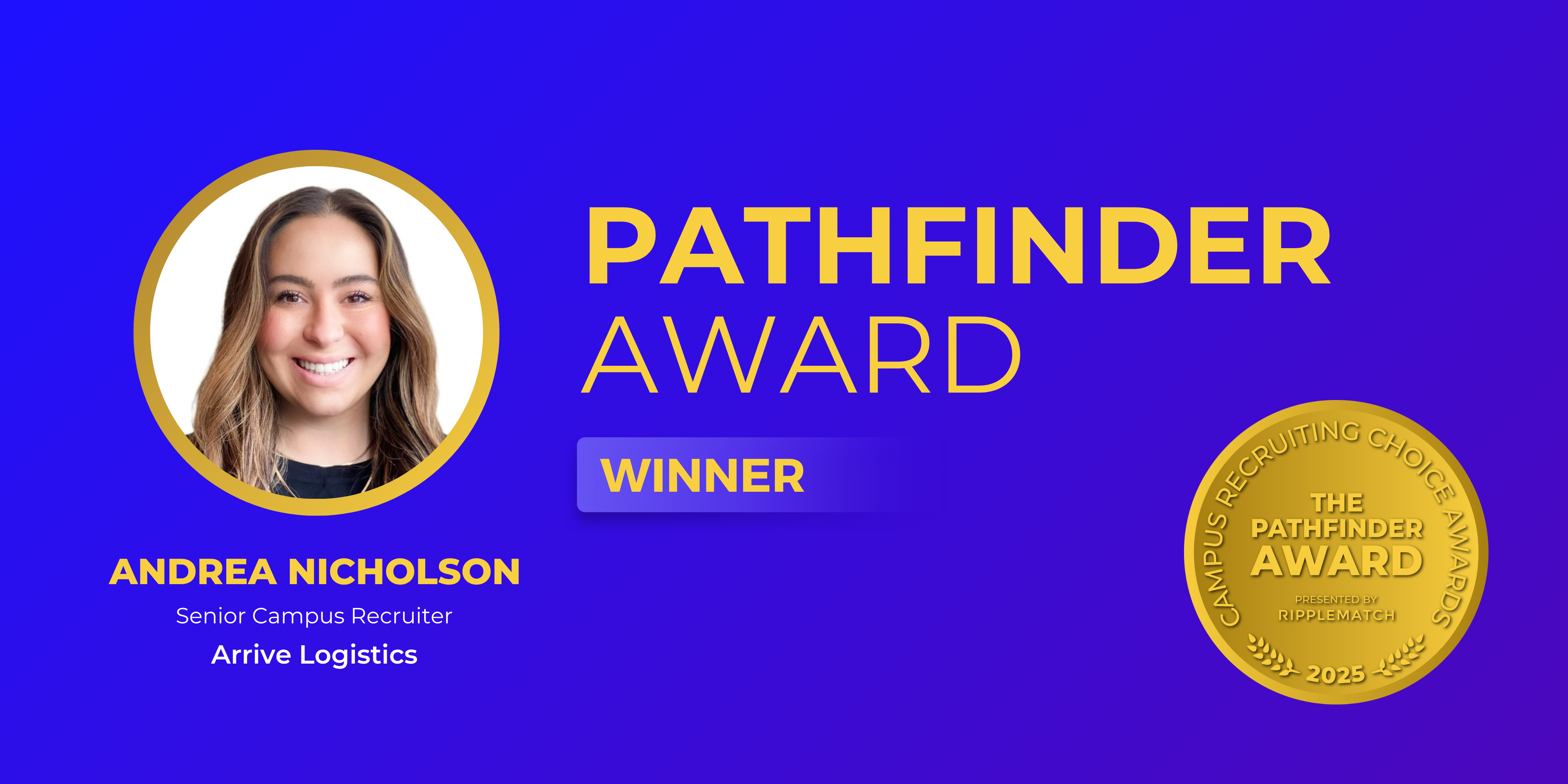 Pathfinder Award CRCA 2025 - Winner - Andrea Nicholson Pathfinder Award CRCA 2025 - Winner - Andrea Nicholson