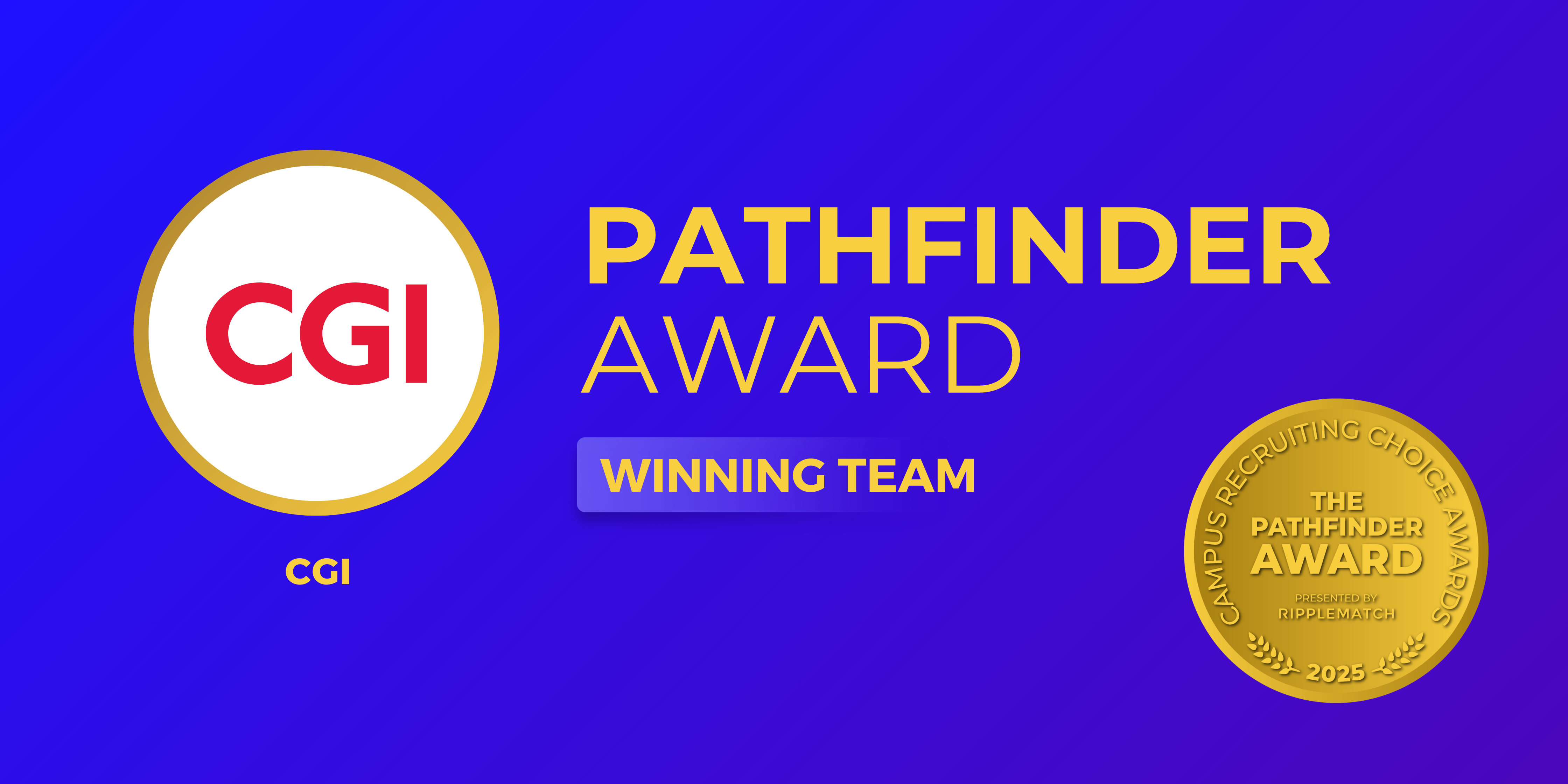 Pathfinder Award CRCA 2025 - Winning Team - CGI Pathfinder Award CRCA 2025 - Winning Team - CGI