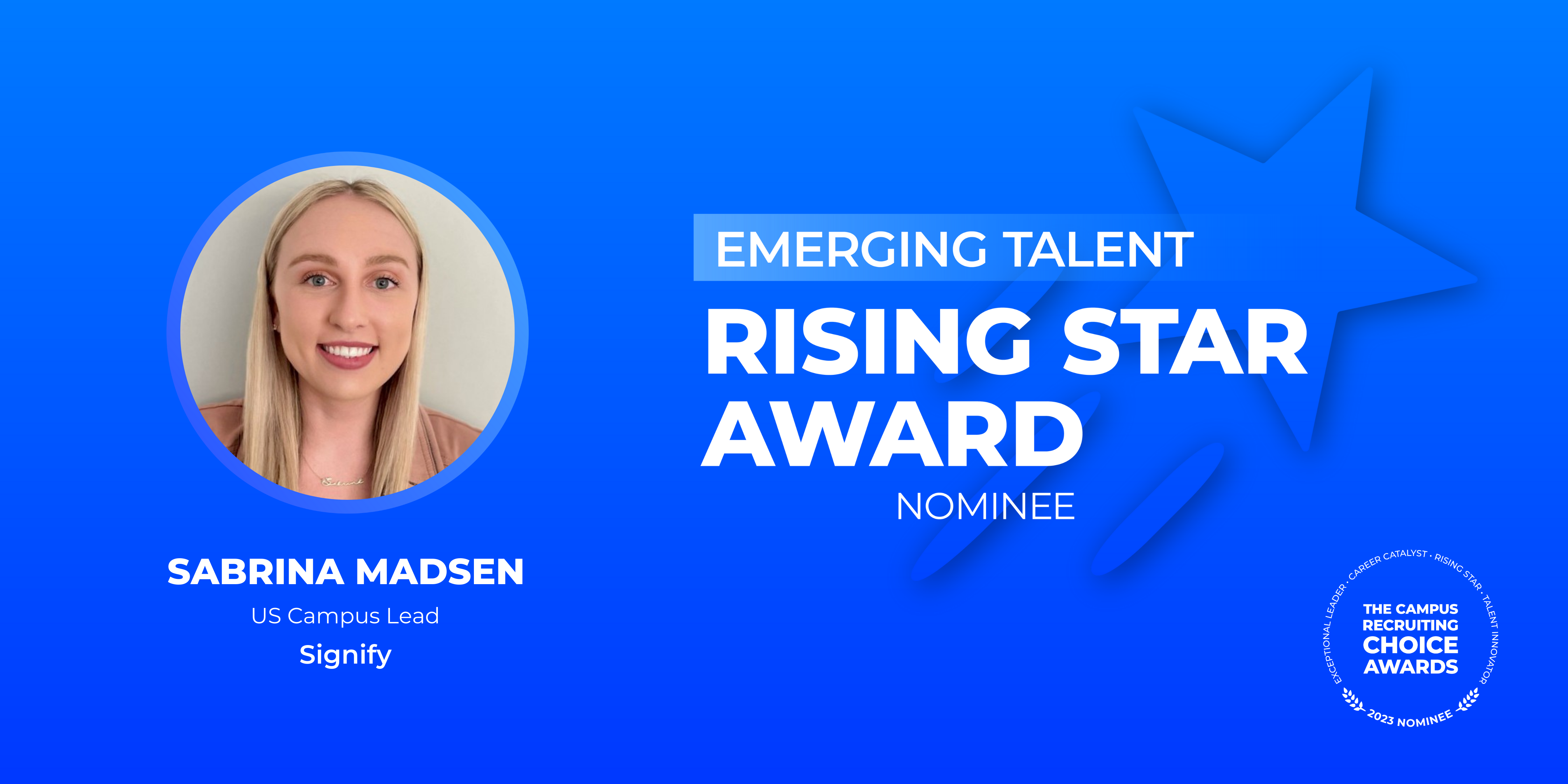 RISING STAR - Emerging Talent - Sabrina Madsen