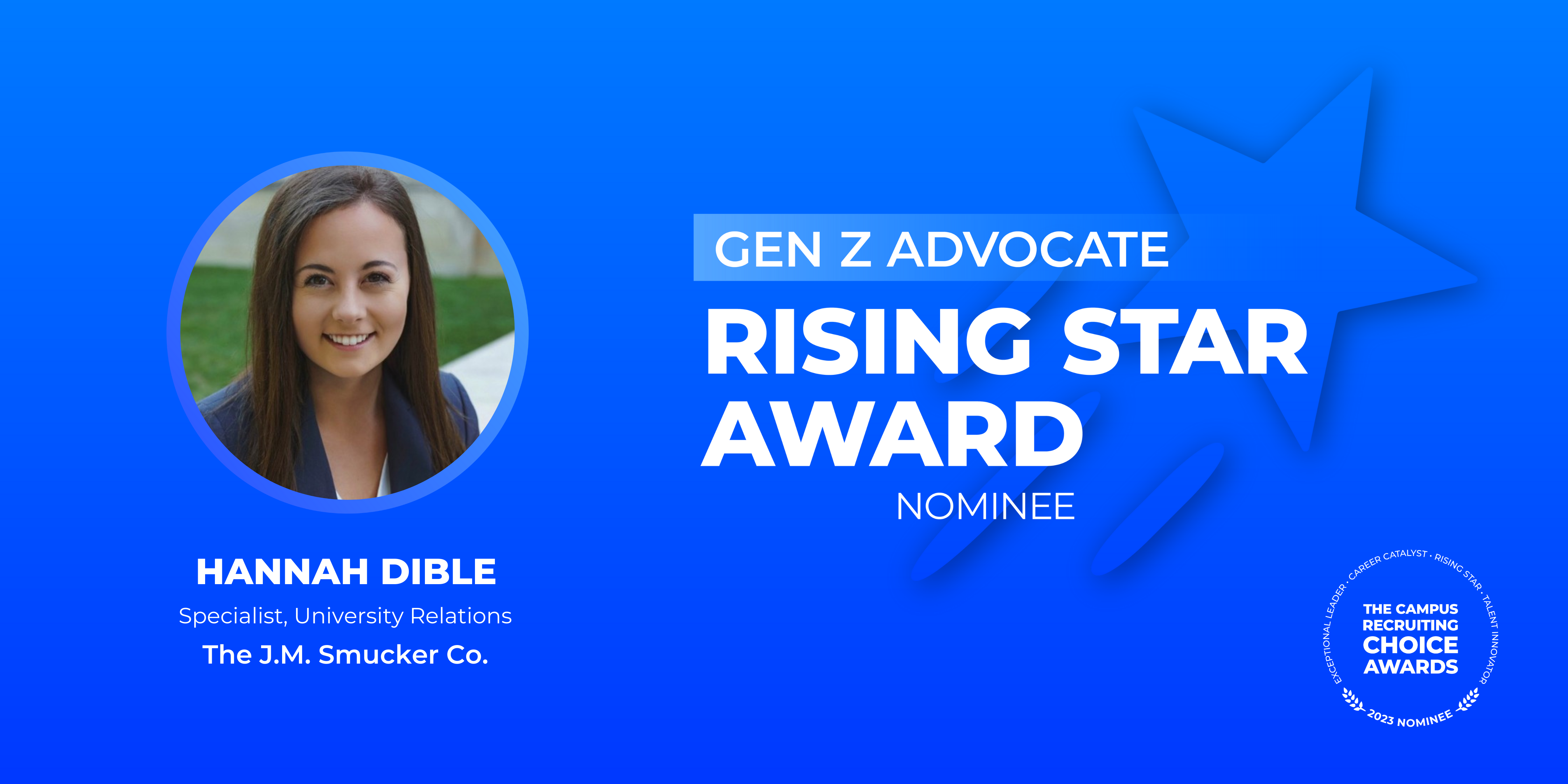 RISING STAR - Gen Z Advocate - Hannah Dible