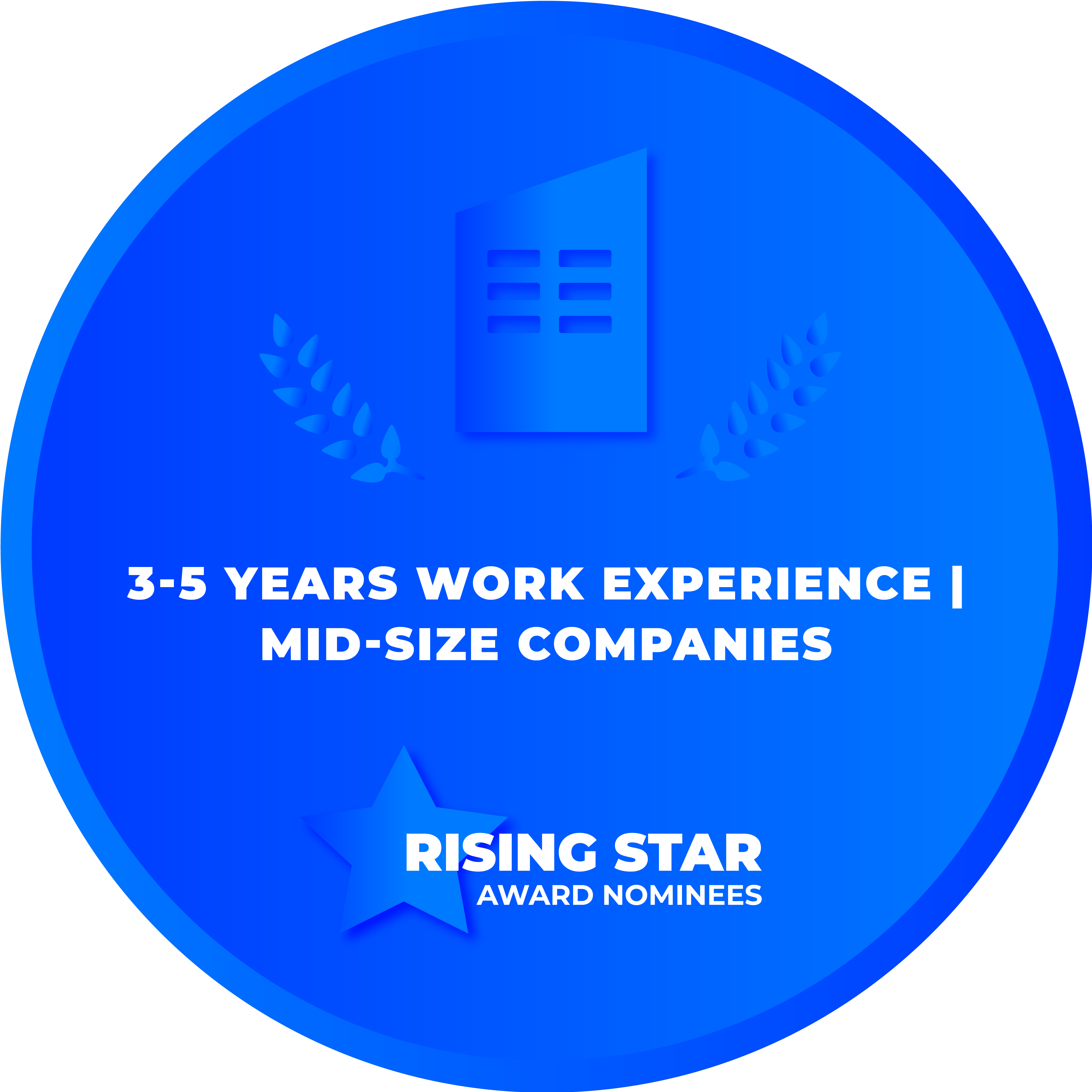 CRCA 2022 - RISING STAR AWARD - 3-5 Years Work Experience Mid-Size Companies