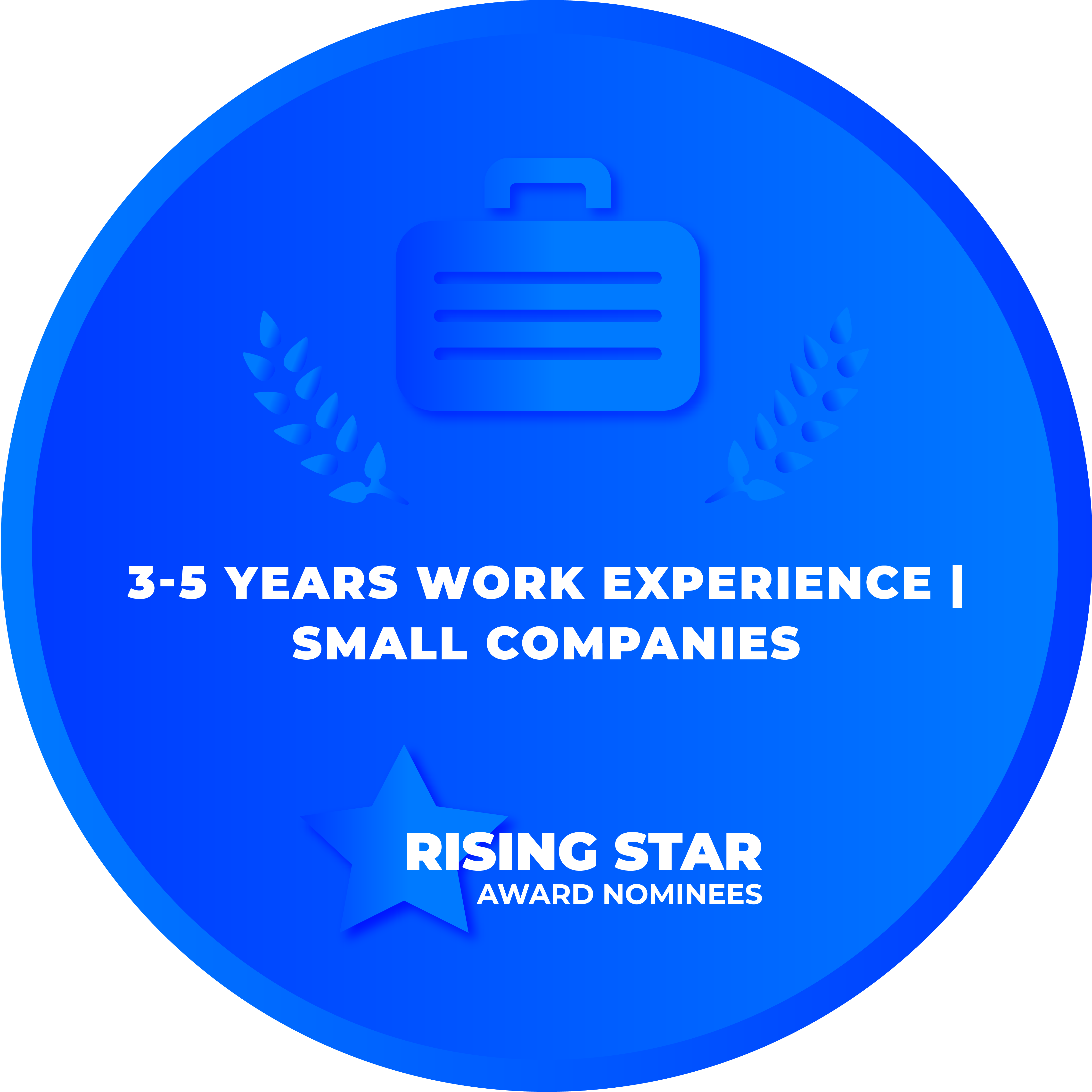 CRCA 2022 - RISING STAR AWARD - 3-5 Years Work Experience Small Companies