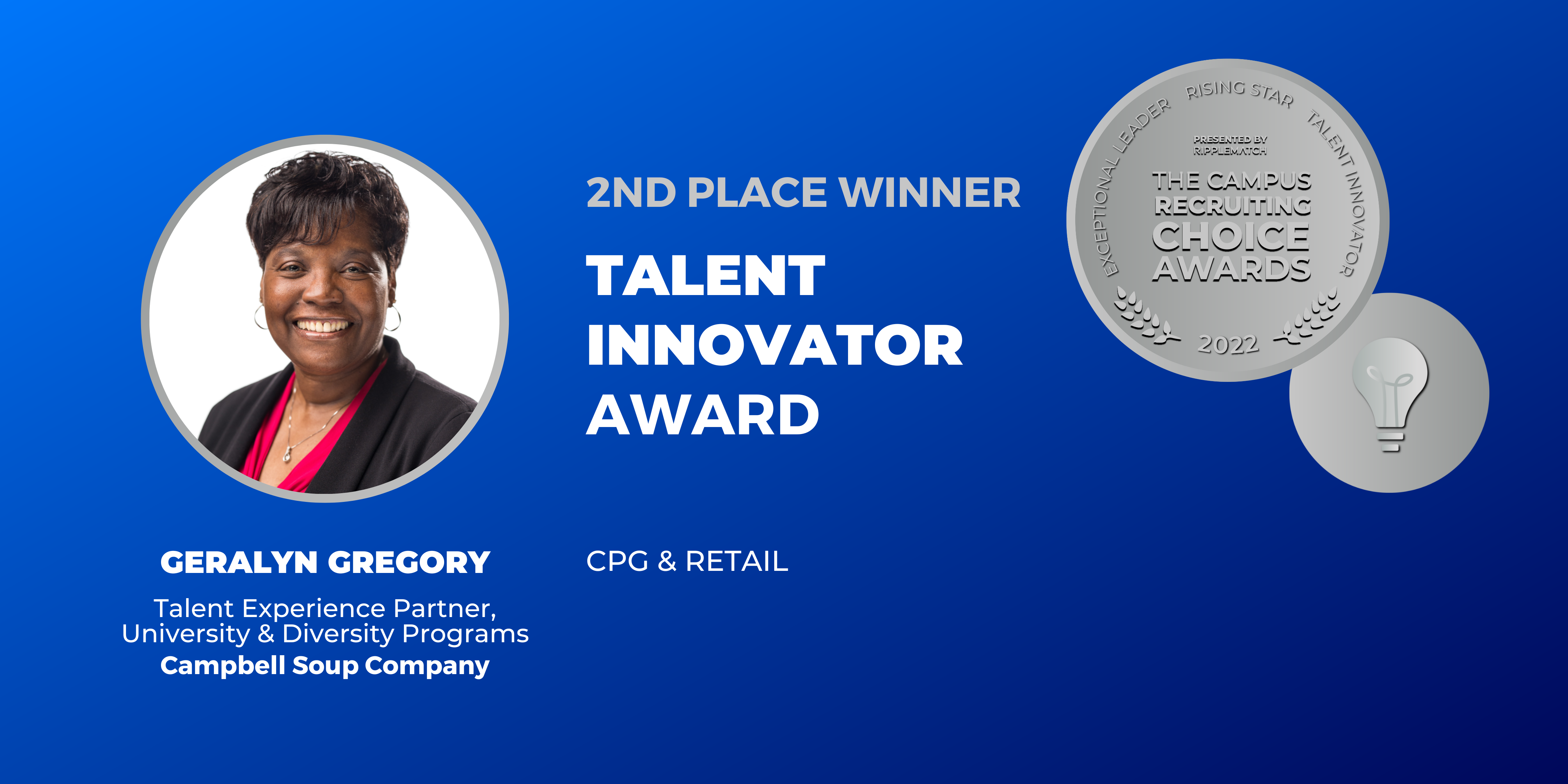 TALENT INNOVATOR - 2nd place - CPG & Retail - Geralyn Gregory