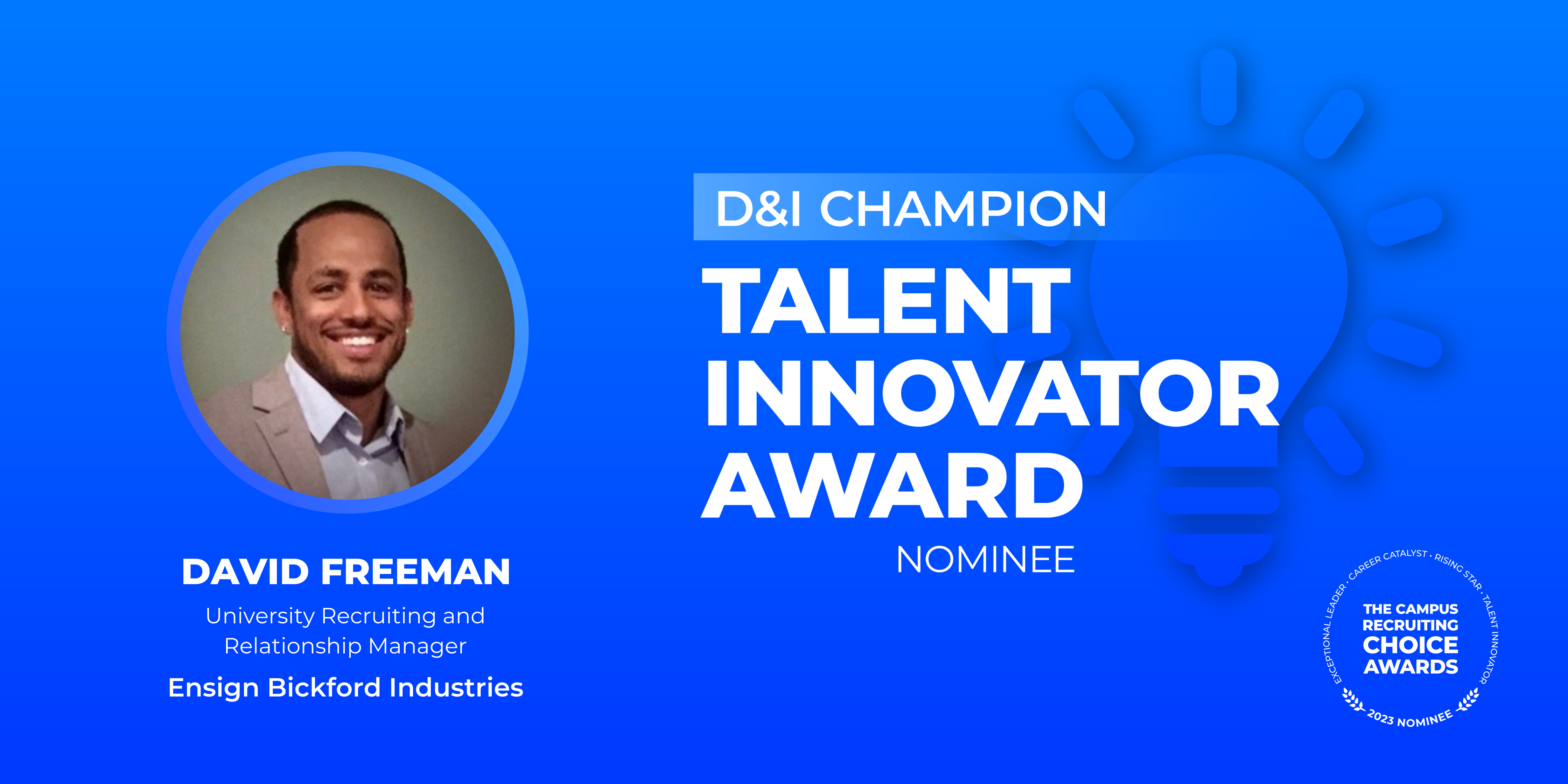 TALENT INNOVATOR - D&I Champion - David Freeman