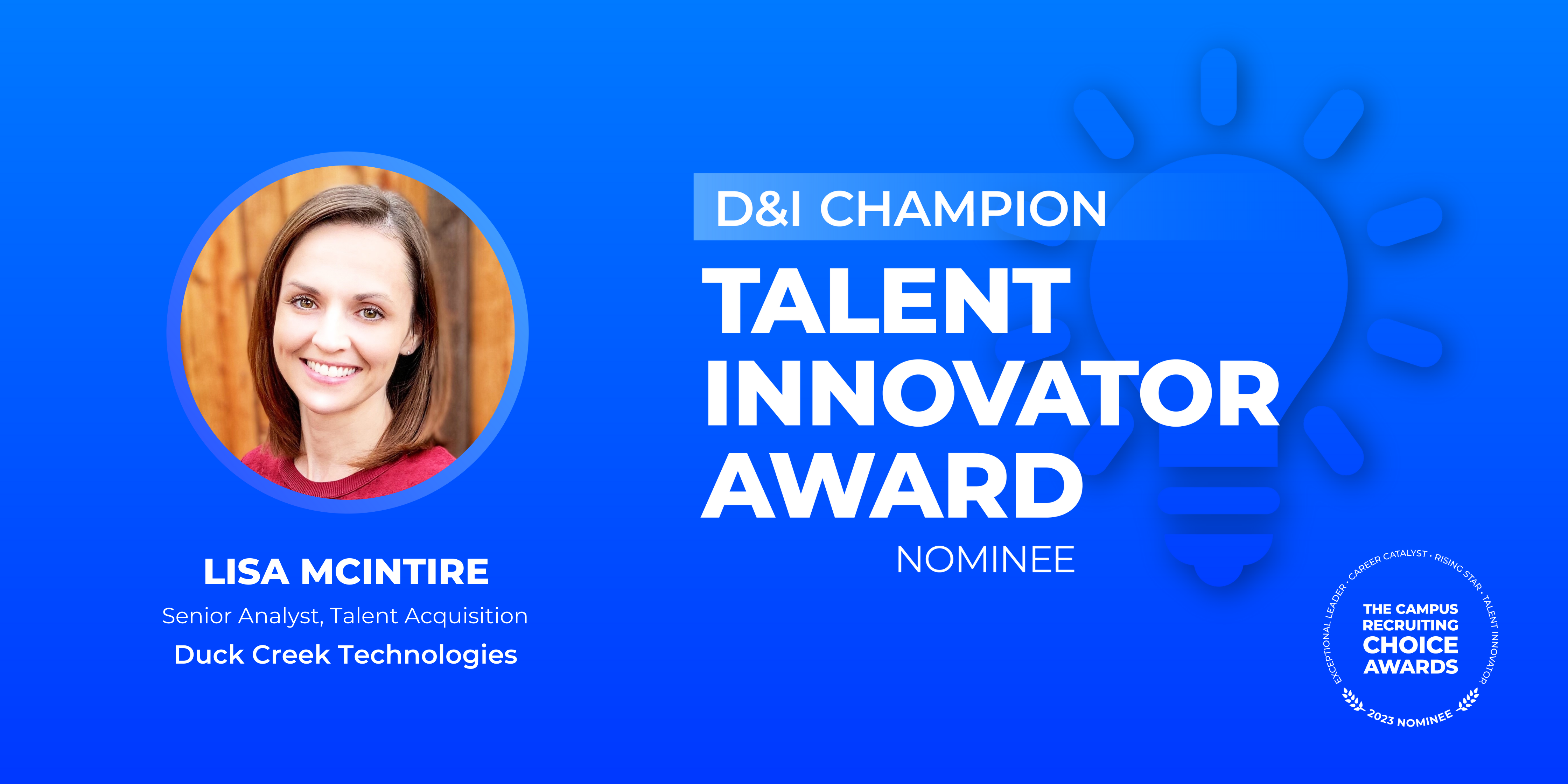 TALENT INNOVATOR - D&I Champion - Lisa McIntire