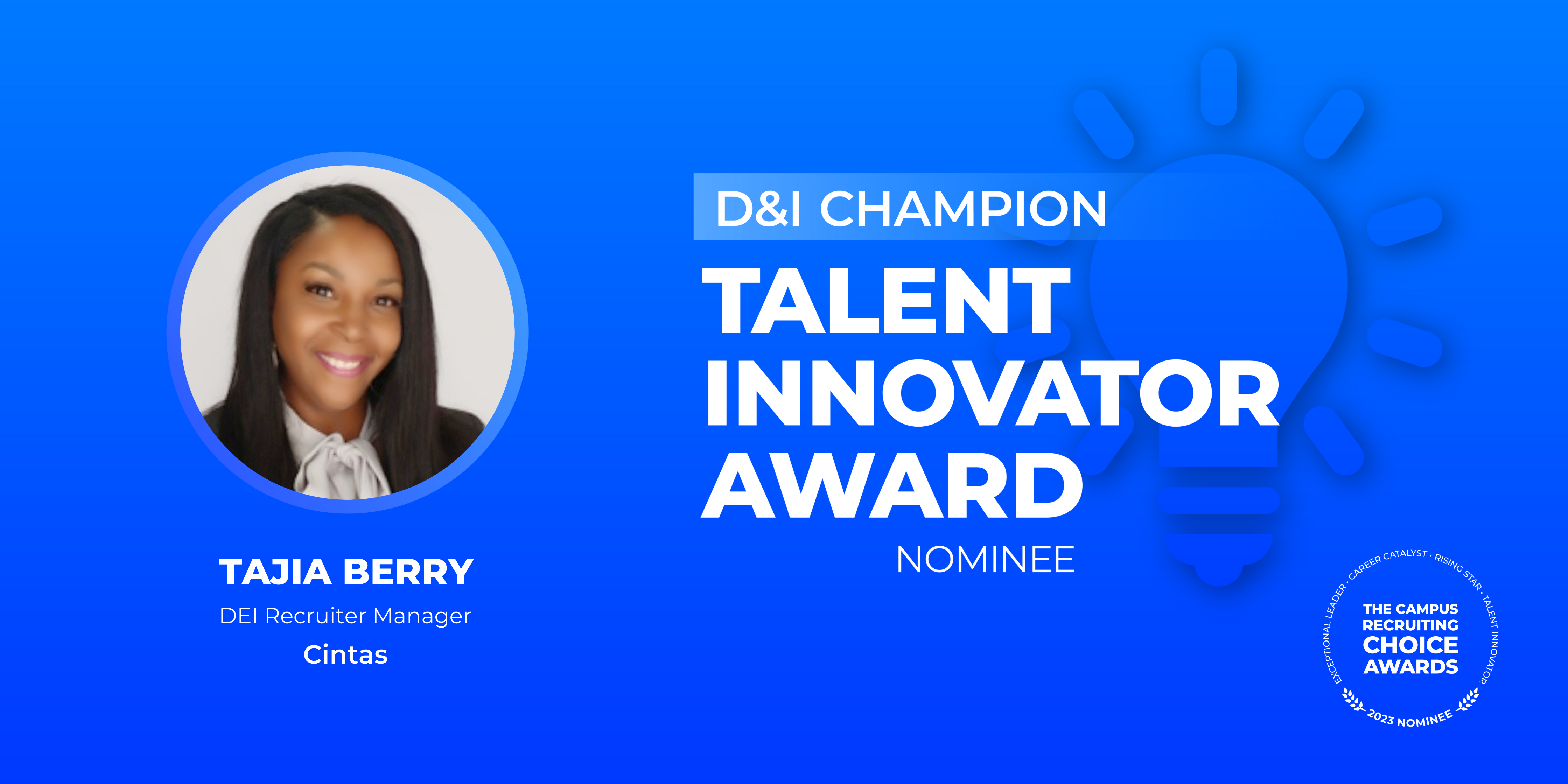 TALENT INNOVATOR - D&I Champion - Tajia Berry