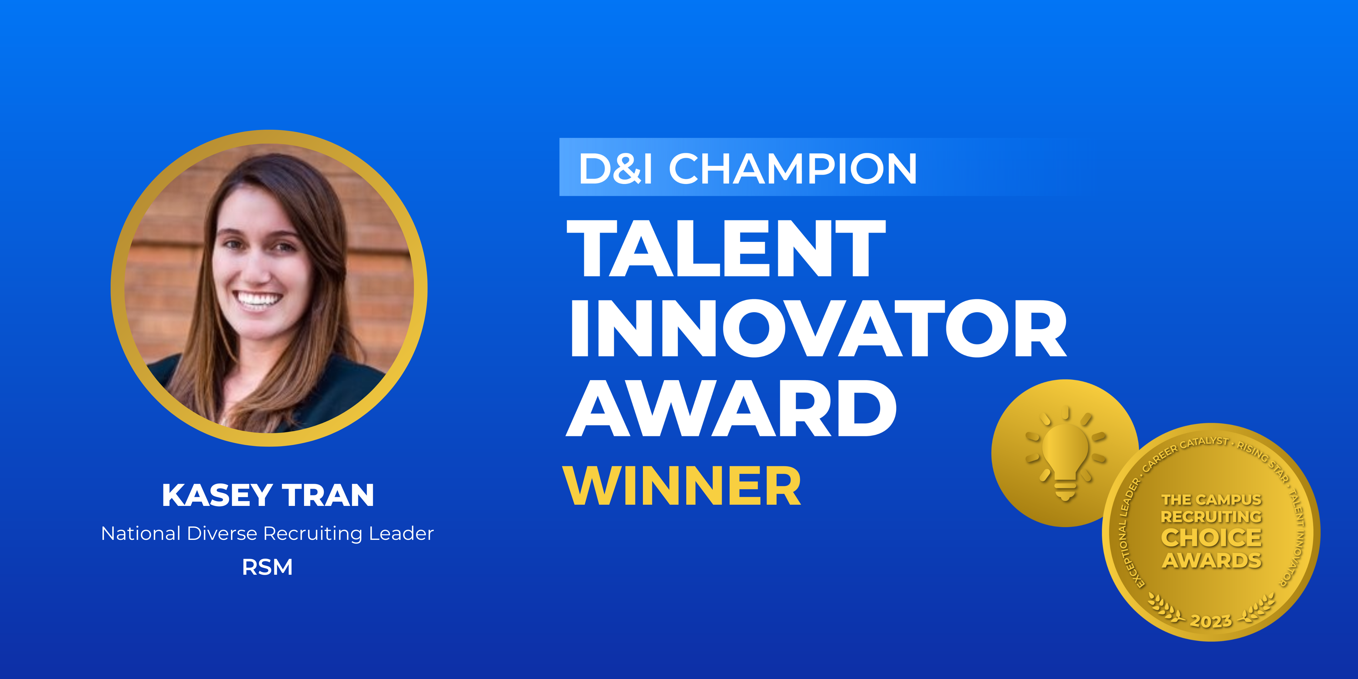 TALENT INNOVATOR - D&I Champion - Winner - Kasey Tran-1