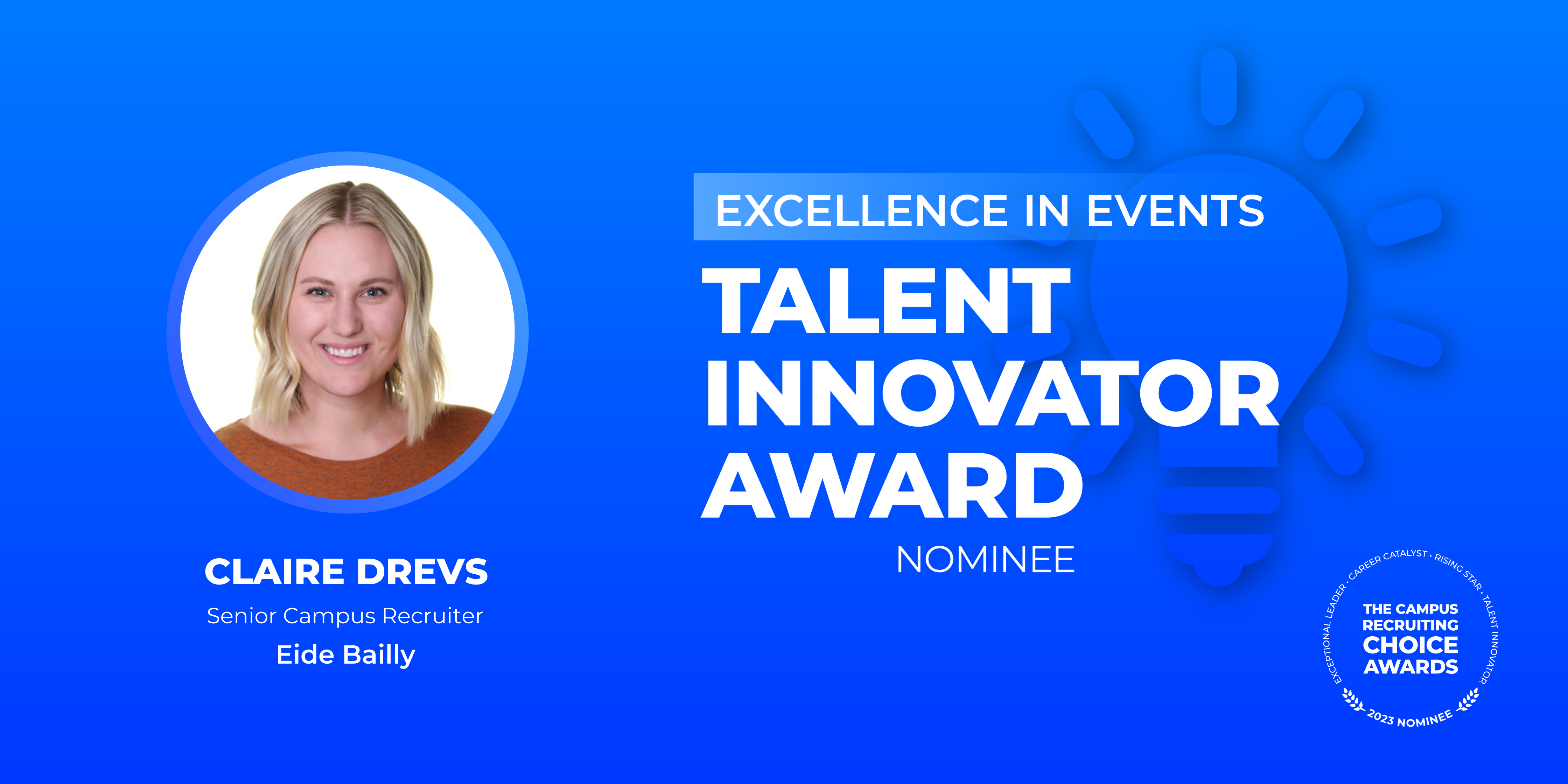 TALENT INNOVATOR - Excellence In Events - Claire Drevs