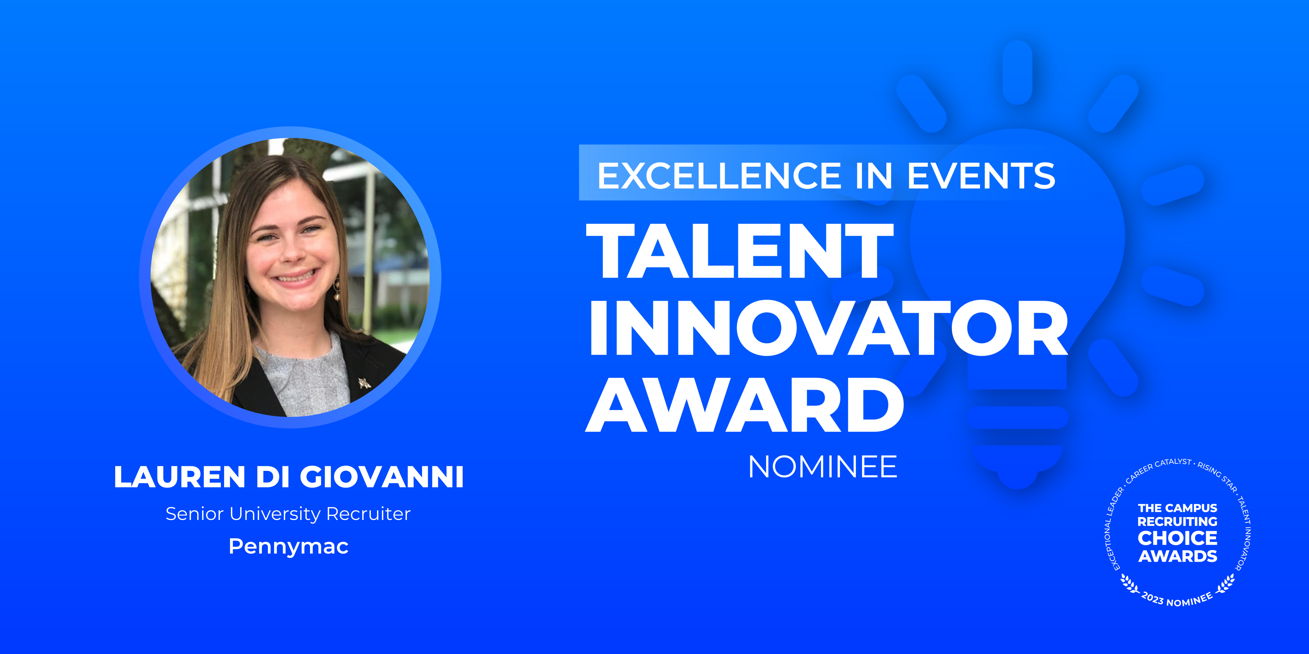 TALENT INNOVATOR - Excellence In Events - Lauren Di Giovanni