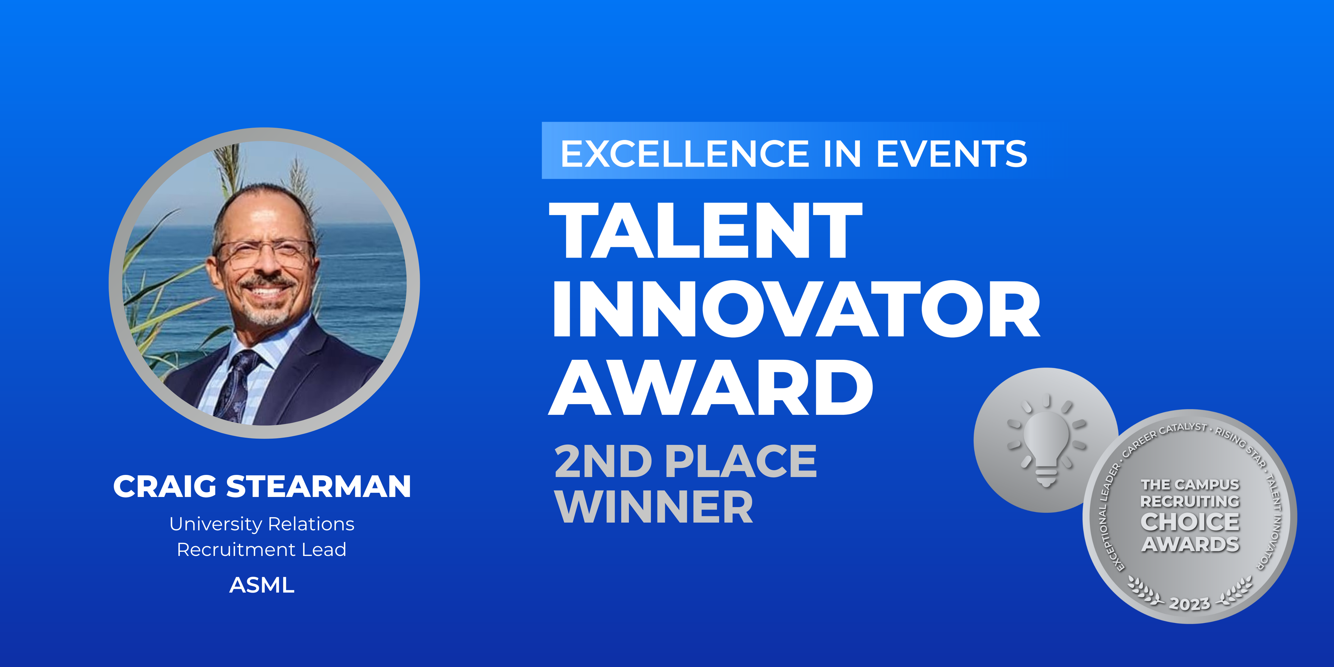 TALENT INNOVATOR - Excellence in Events - 2nd Place Winner - Craig Stearman-1