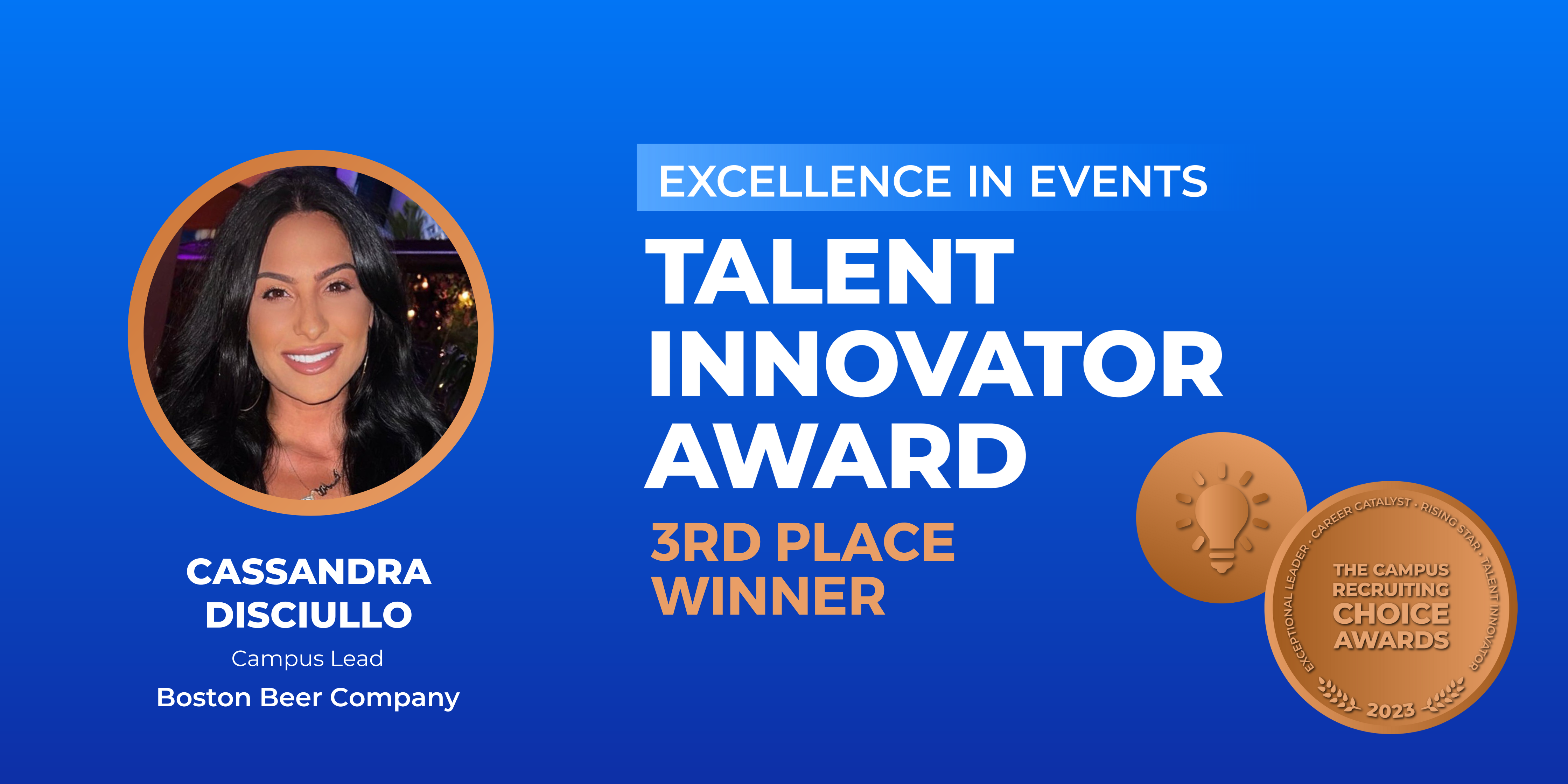 TALENT INNOVATOR - Excellence in Events - 3rd Place Winner - Cassandra DiSciullo-1