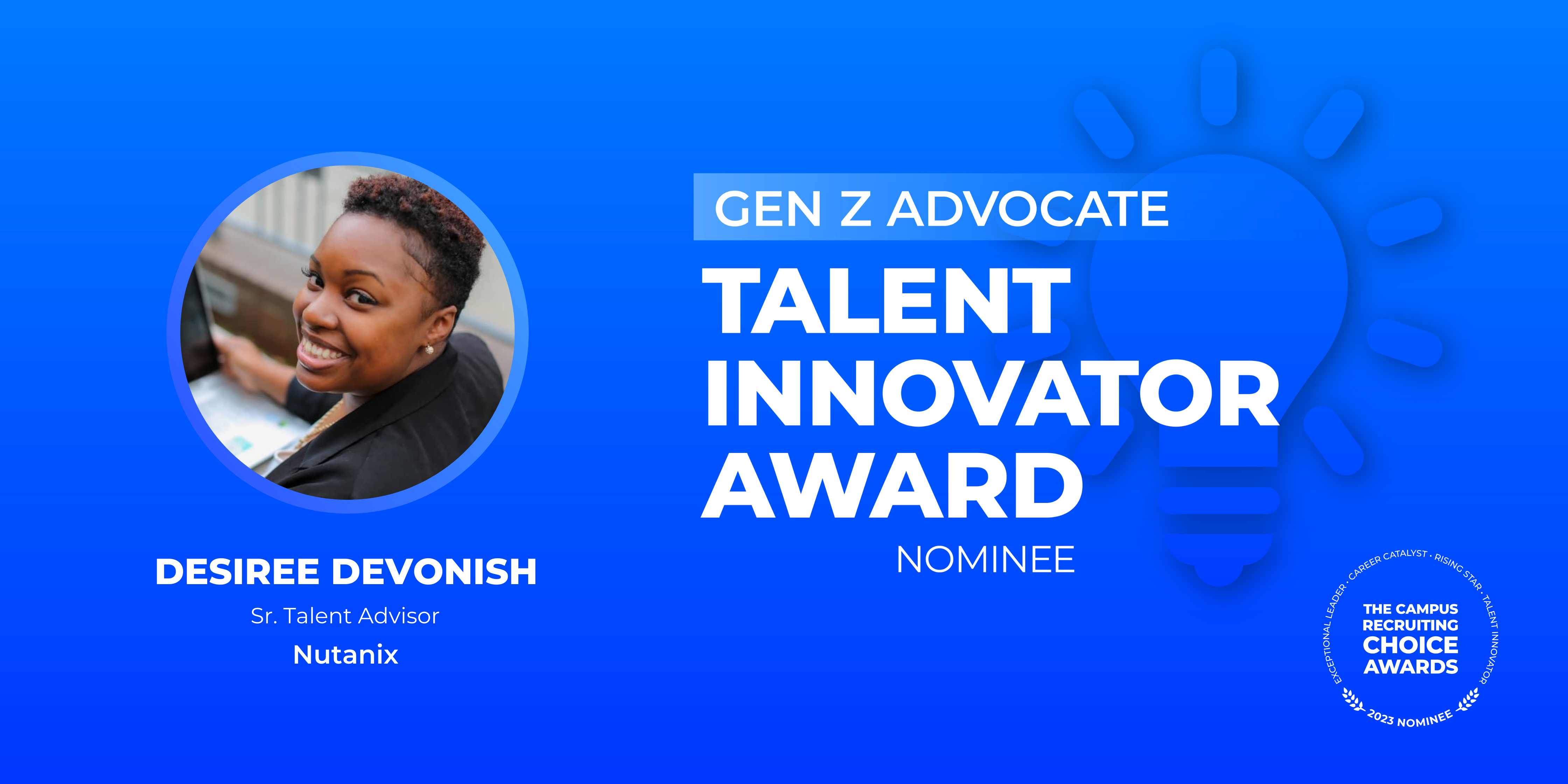 TALENT INNOVATOR - Gen Z Advocate - Desiree Devonish