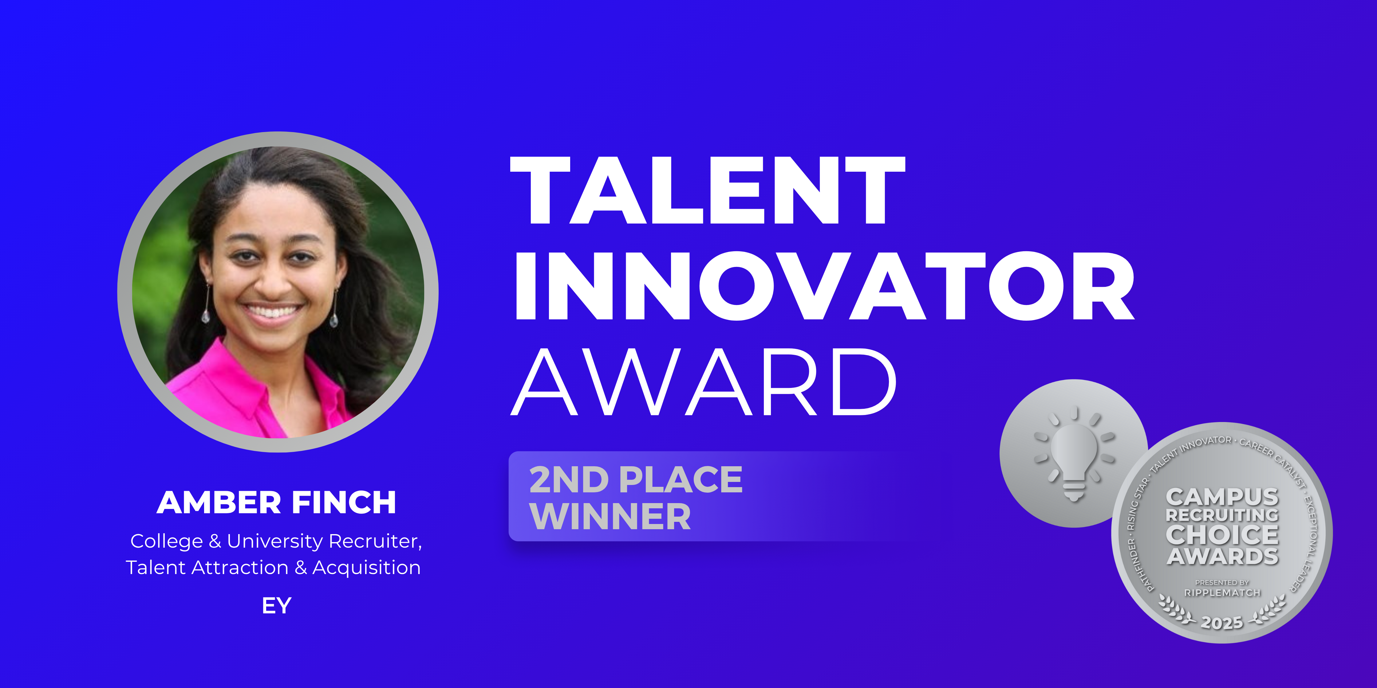 Talent Innovator Award CRCA 2025 - 2nd Place Winner - Amber Finch Talent Innovator Award CRCA 2025 - 2nd Place Winner - Amber Finch