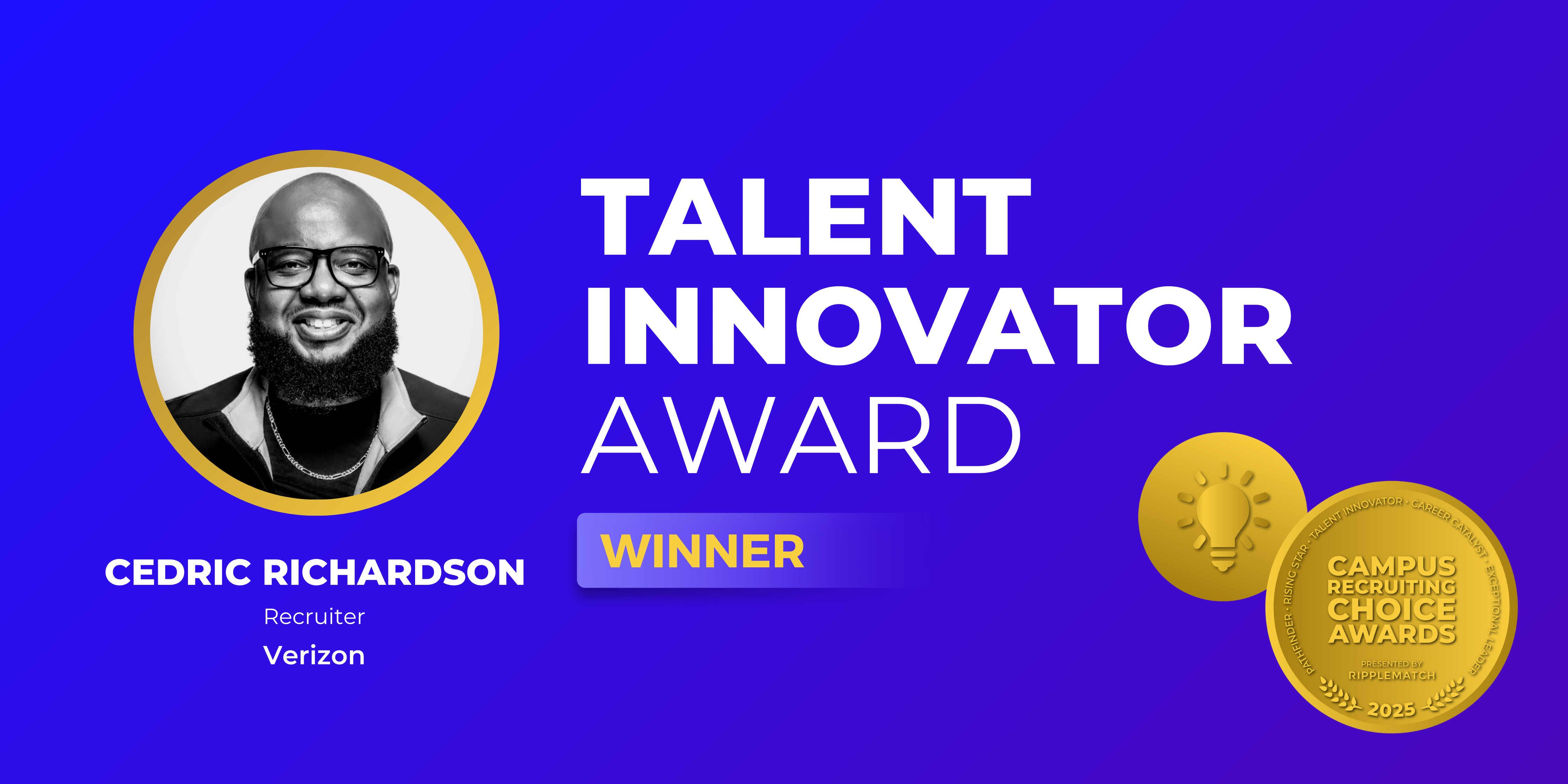 Talent Innovator Award CRCA 2025 - Winner - Cedric Richardson Talent Innovator Award CRCA 2025 - Winner - Cedric Richardson