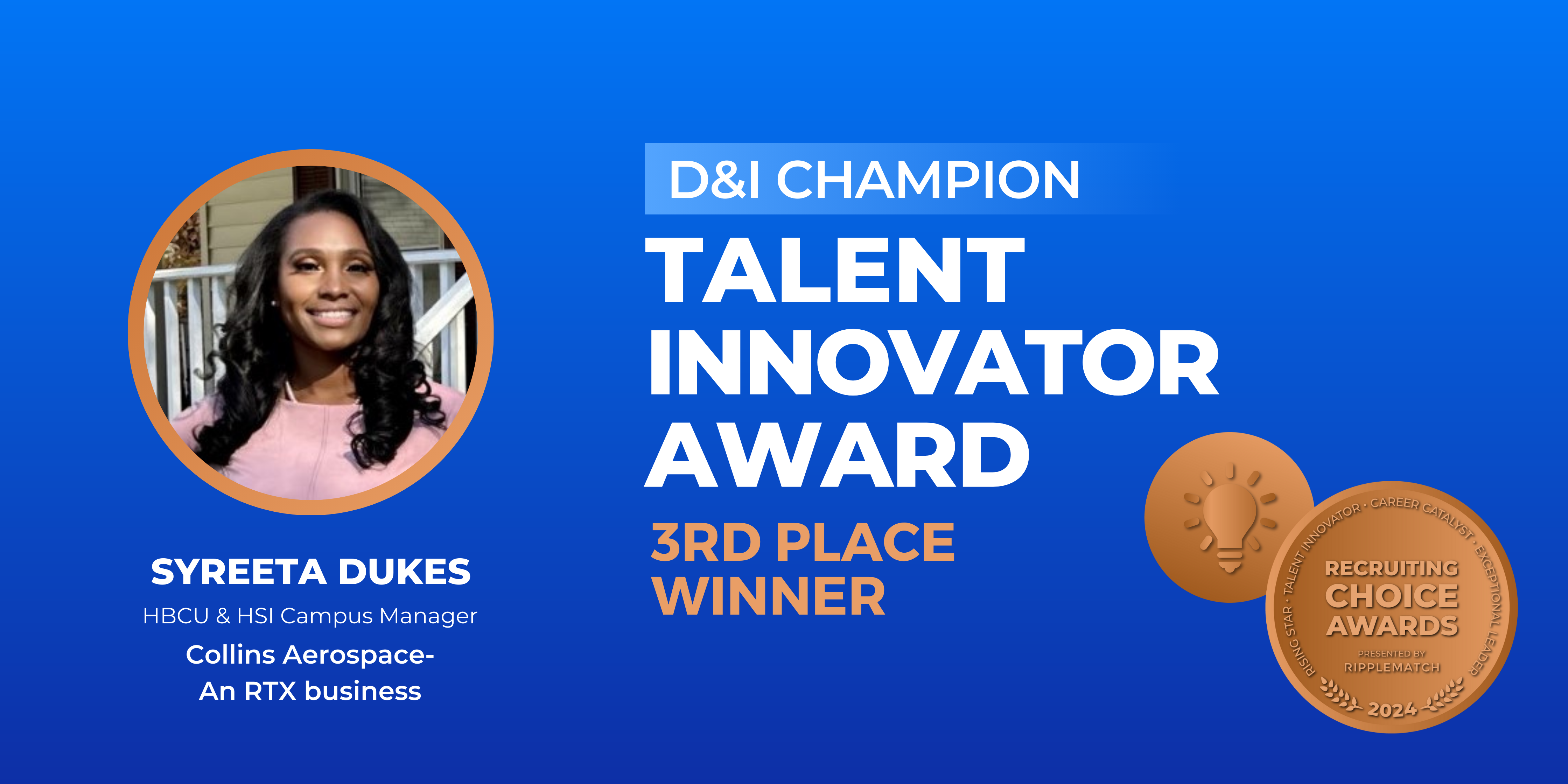 Talent Innovator Award, D&I Champion - 3rd Place Winner - Syreeta Dukes-1